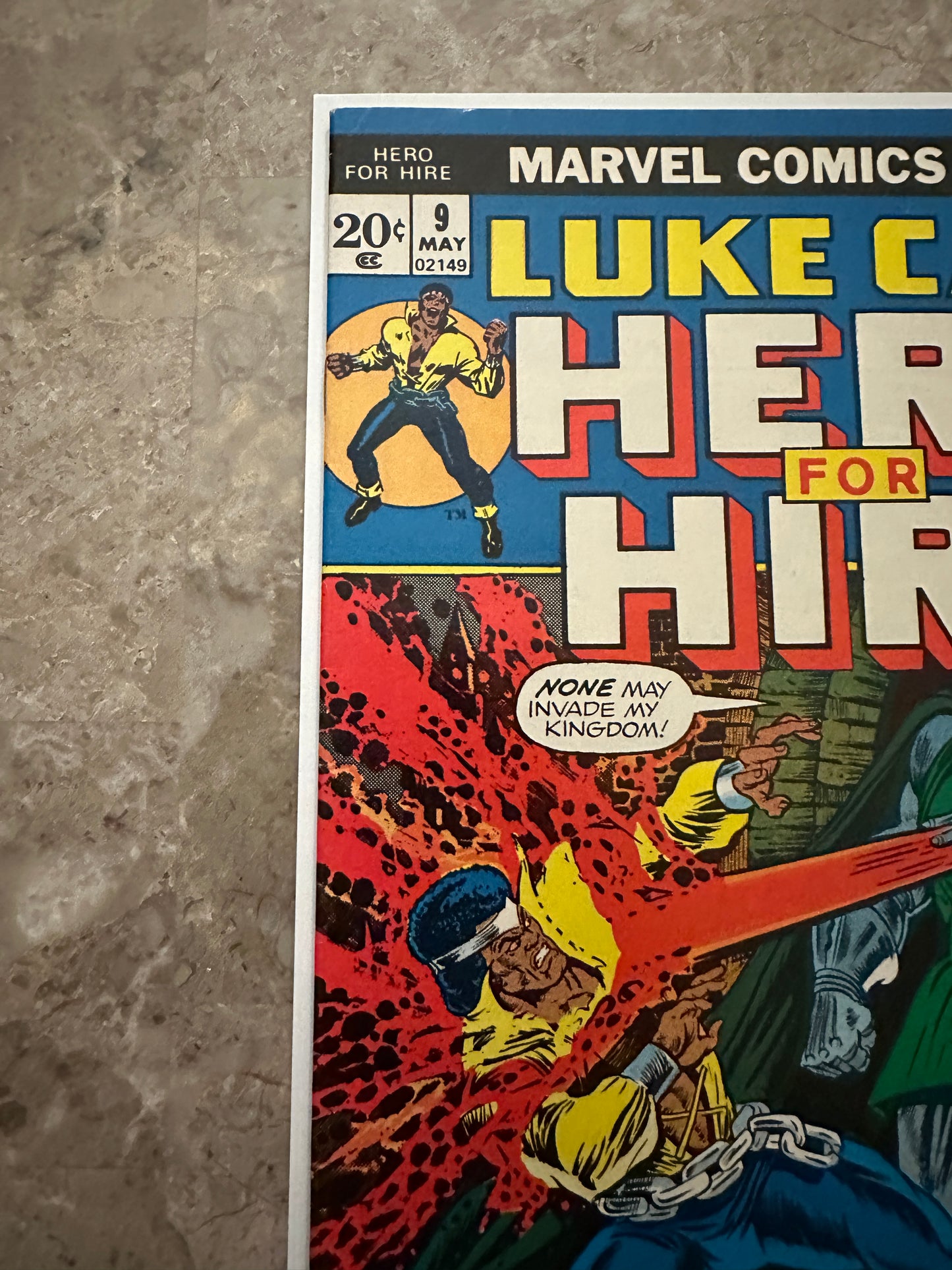 Hero for Hire #9 High Grade VF 8.0 (Marvel Comics 1973) - Doom cover