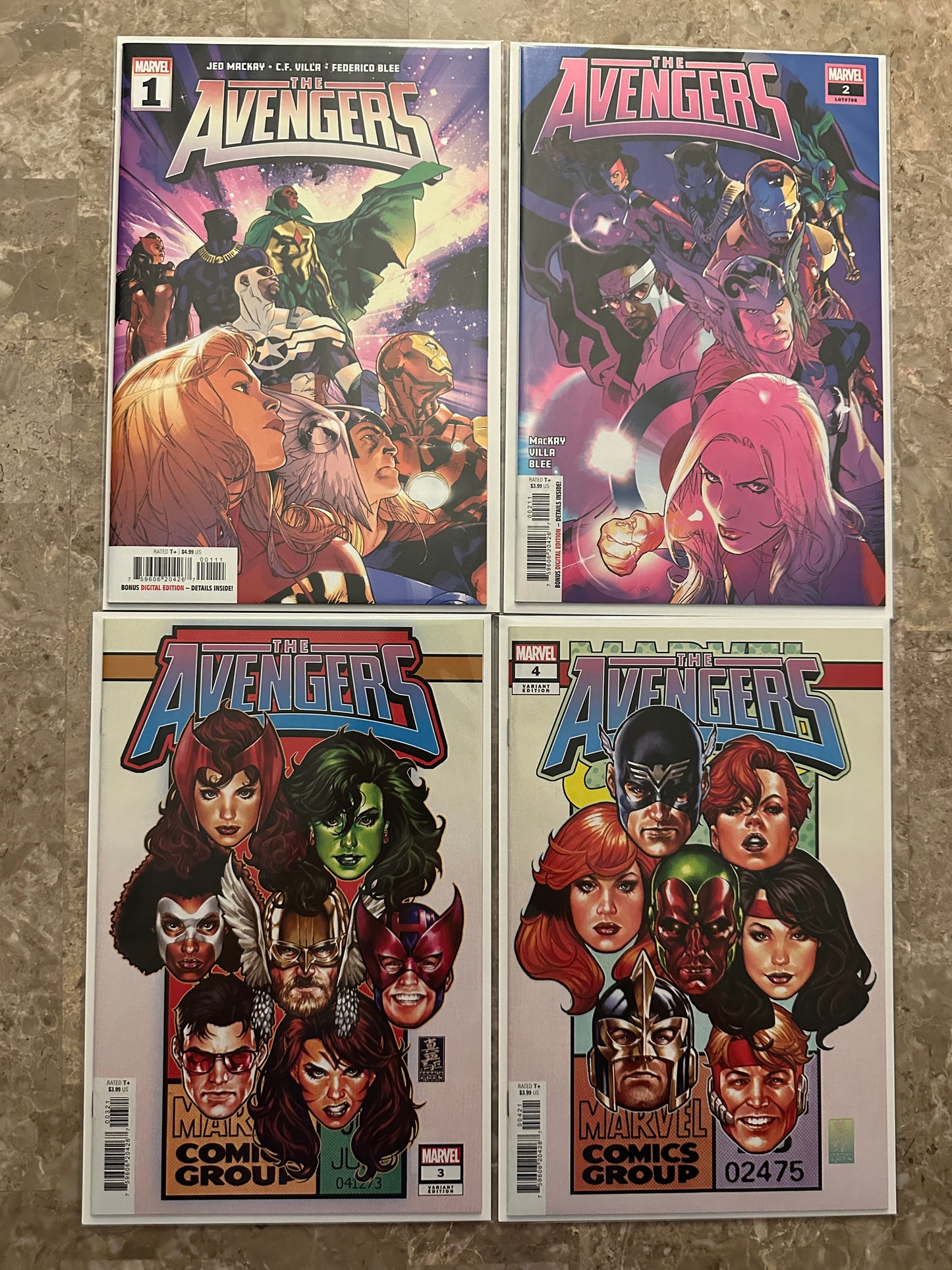 Avengers #1-4 Starter Set NM 9.4-9.8 (2023 Marvel Comics)
