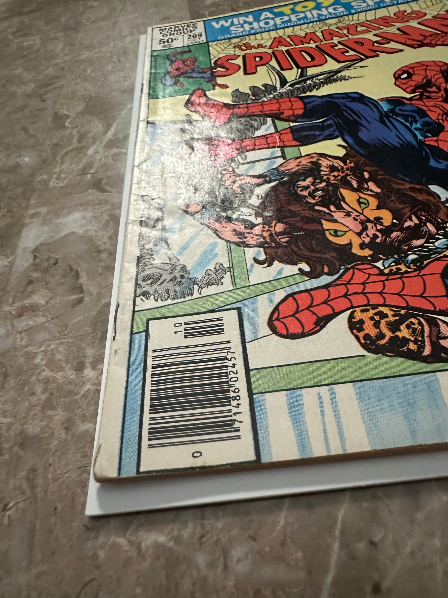 Amazing Spider-Man #209 Newsstand FN- 5.5 (1980 Marvel)