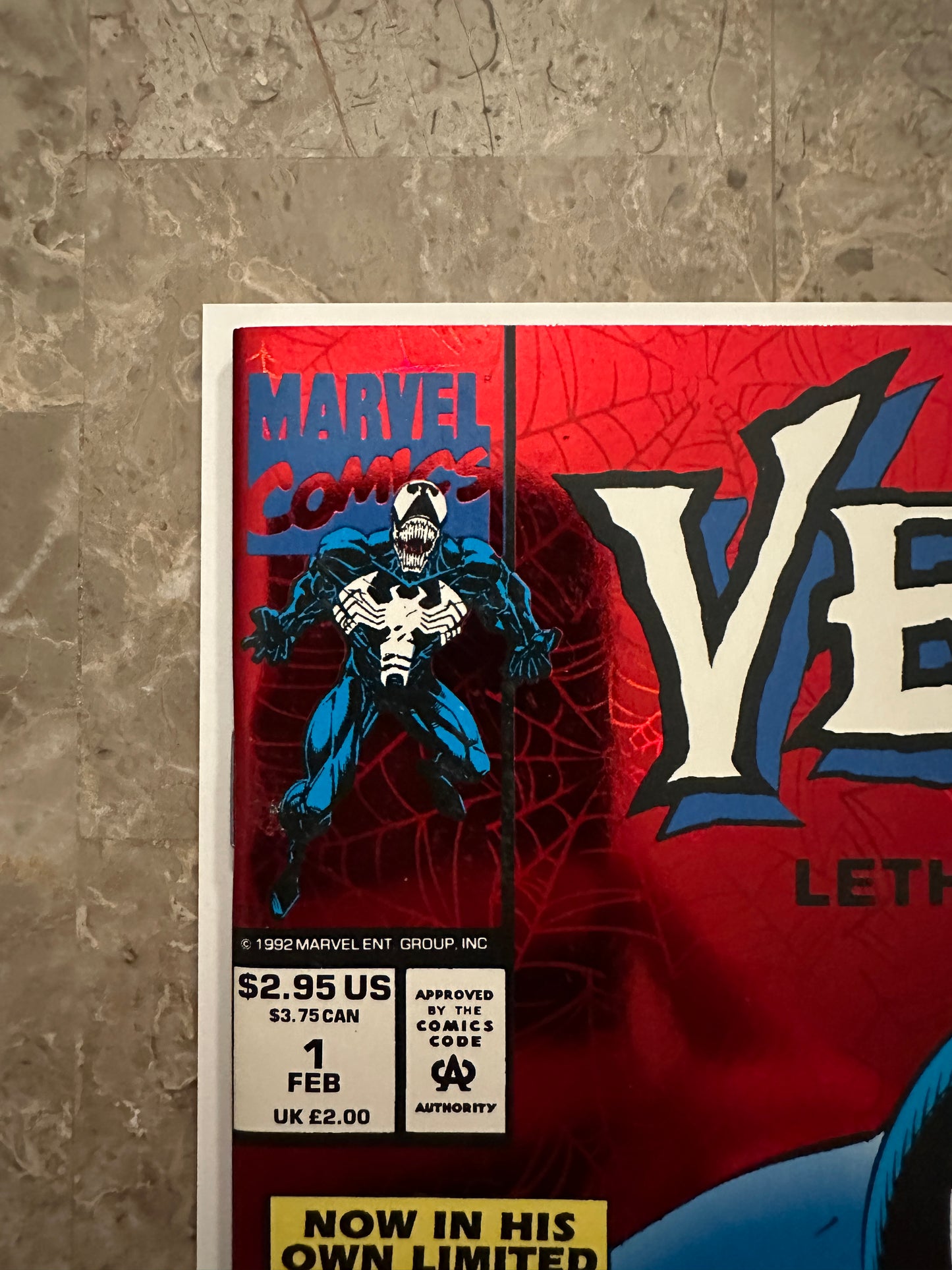 Venom Lethal Protector #1 VF+ 8.5 (1993 Marvel) - De La Rosa Signature Print