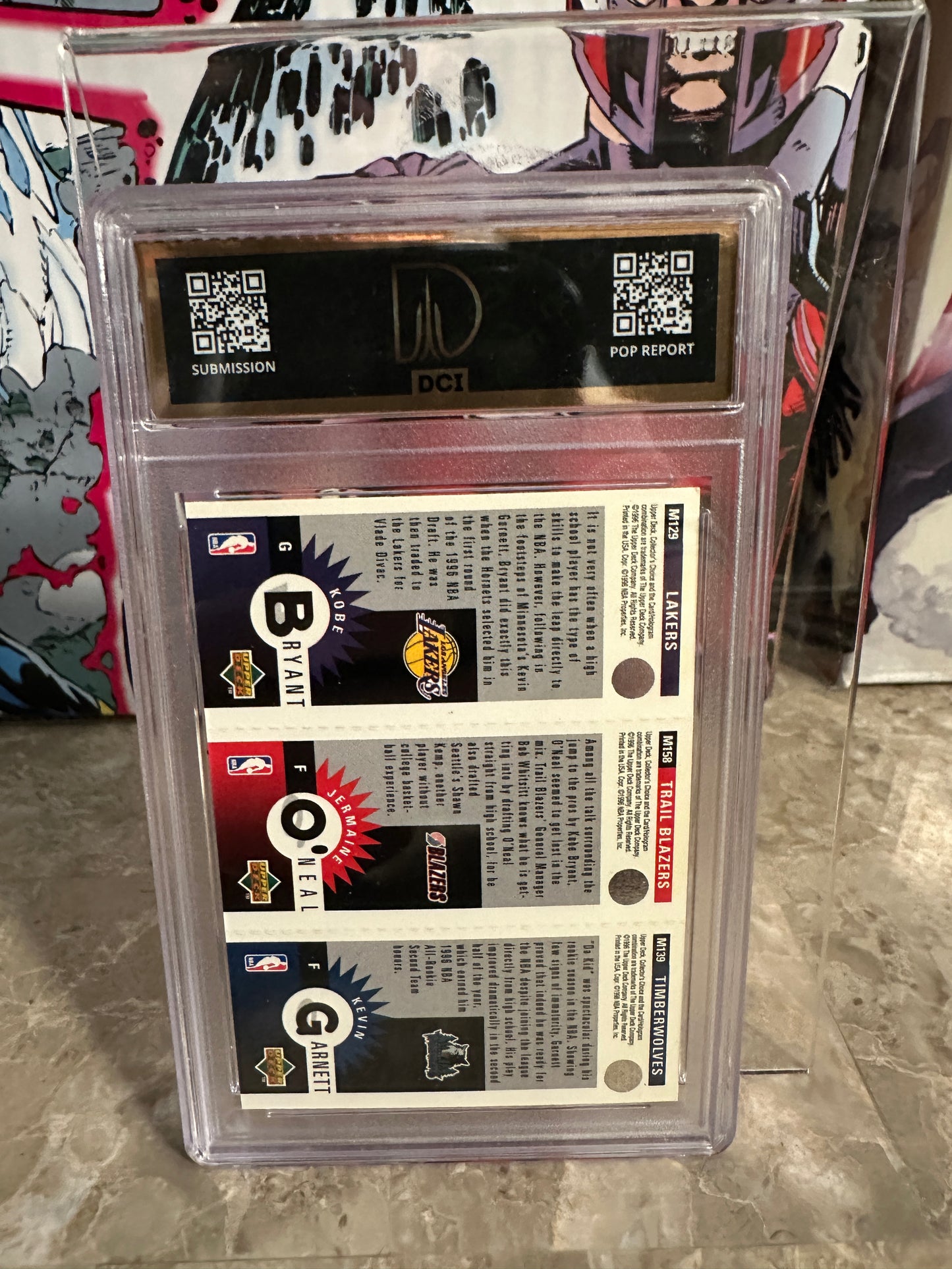 Kobe Bryant/Kevin Garnett #M129 DCI 9 (1996 Collector's Choice) - Mini