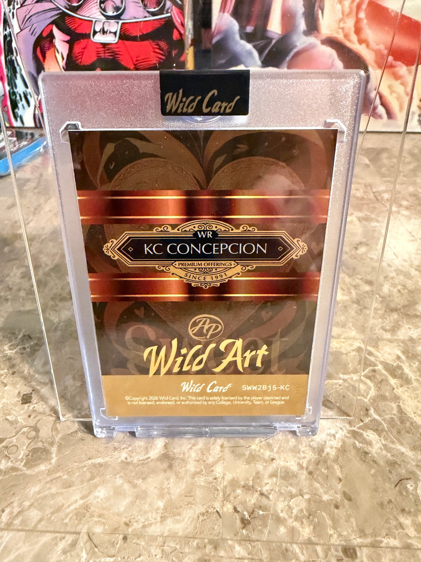 KC Concepcion 2026 Wild Card Wild Art 1/1 Auto 2-Card Lot