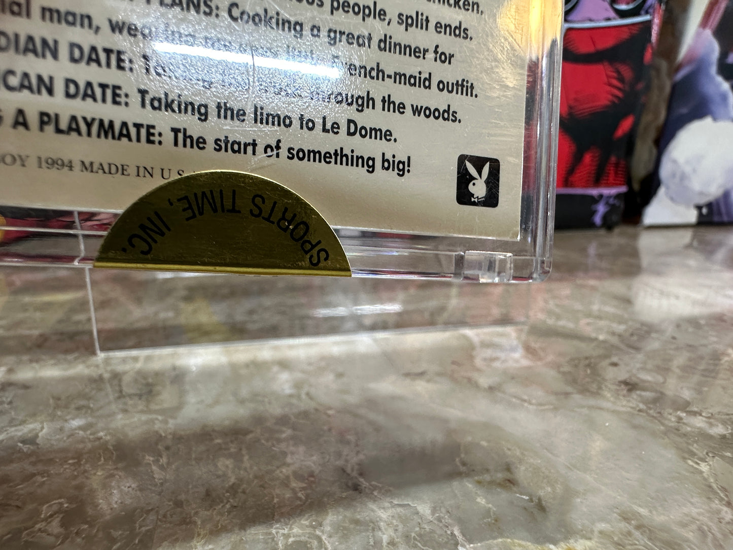 Pamela Anderson #111 Autograph Card (1994 Playboy Sports Time Certified) - 751/2500