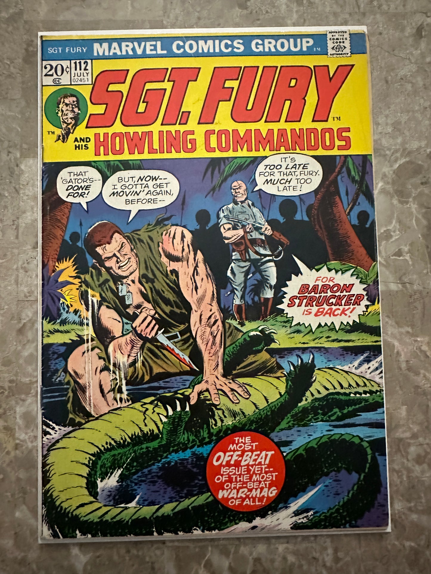 Sgt Fury #112 VG/FN 5.0 (Marvel Comics 1973)