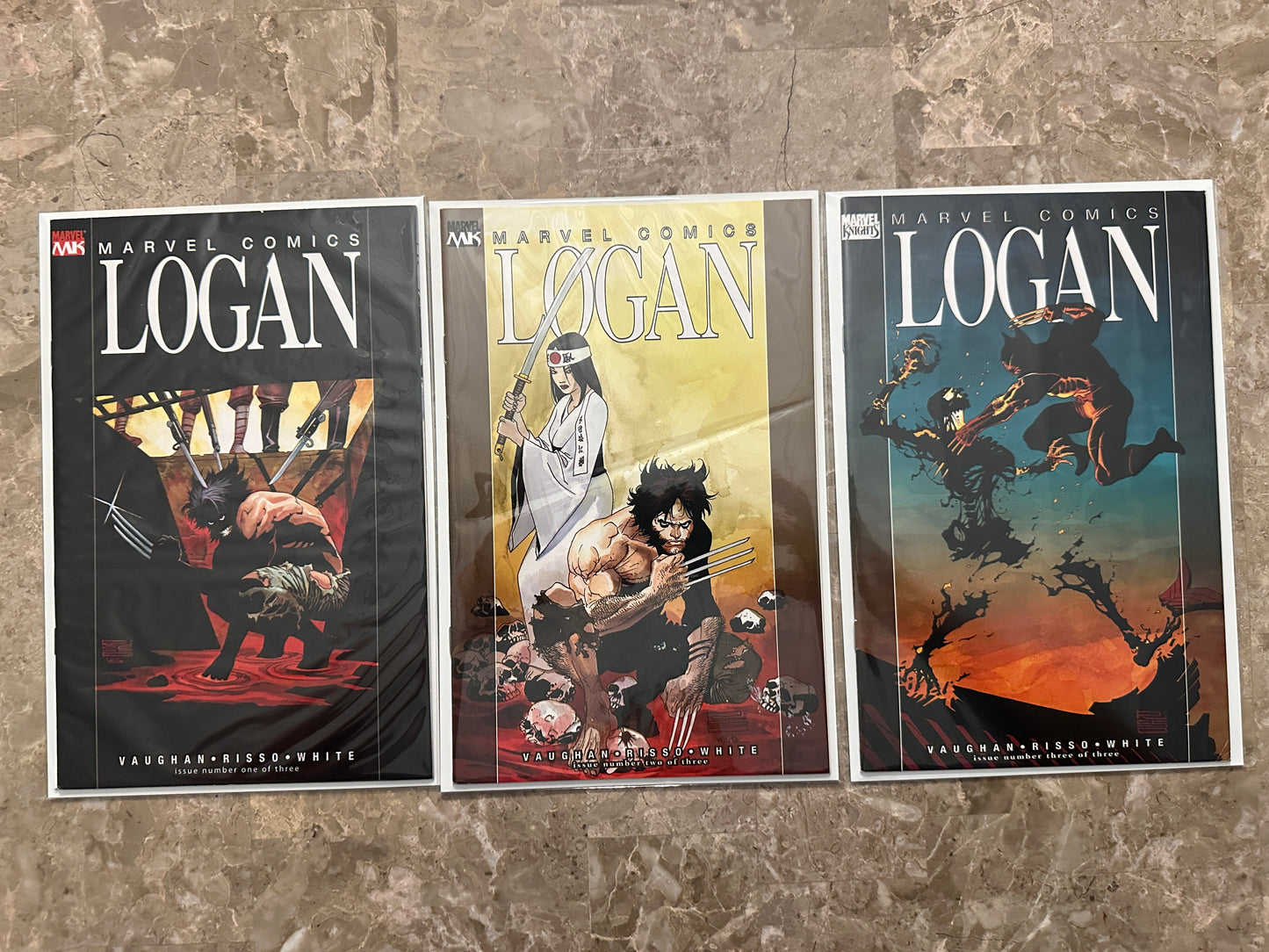 Logan #1-3 Full Set Mixed Grades (Marvel Comics 2008)