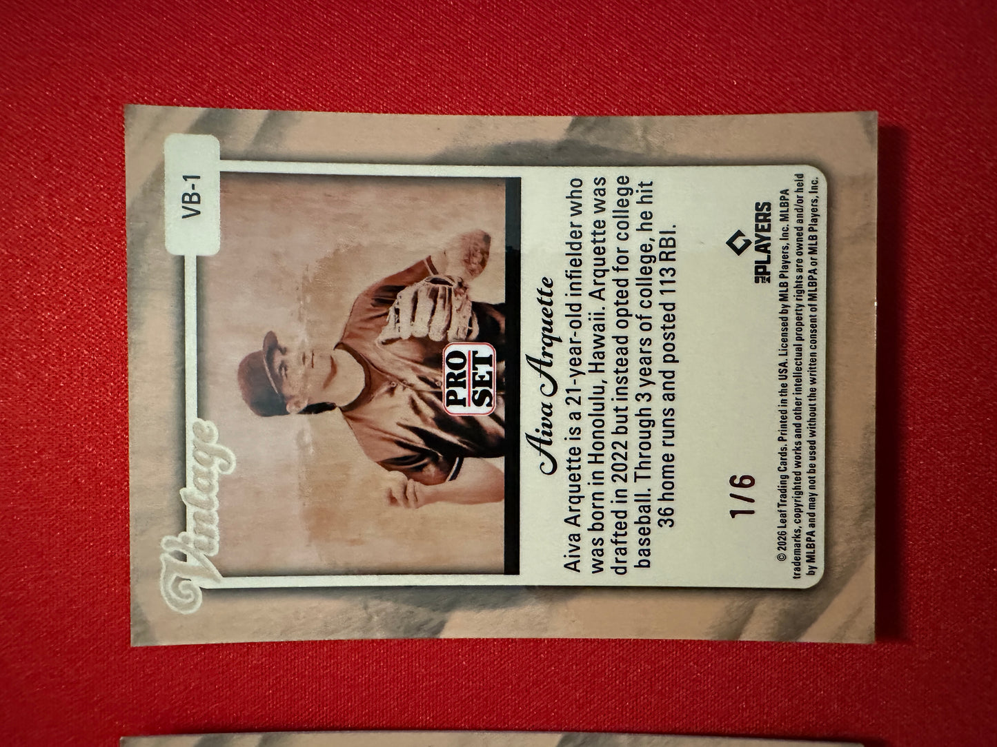 2026 Pro Set Aiva Arquette Vintage Pink Prismatic /6 & Silver Auto /25 Lot