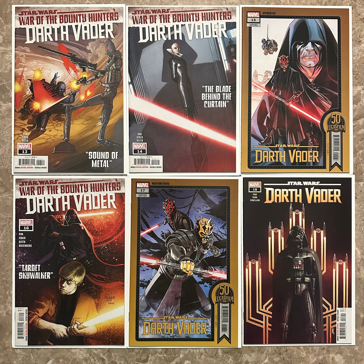 Star Wars Darth Vader #1-50 Complete Set High Grade (2020) - Variants Included