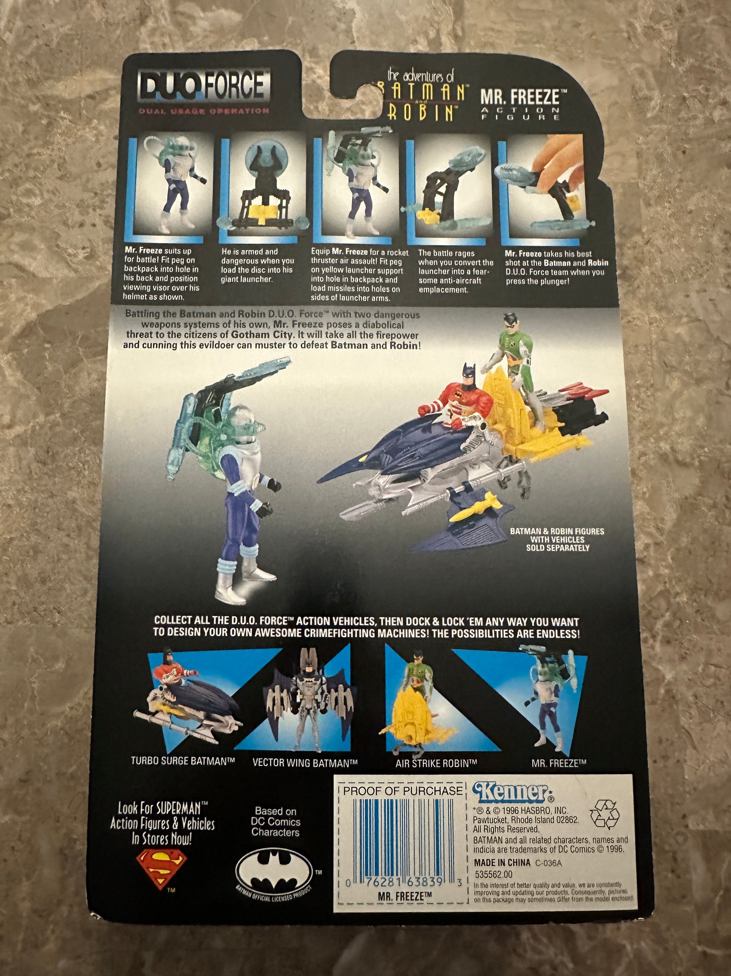 The Adventures of Batman & Robin Duo Force Mr. Freeze (Kenner) - New Sealed