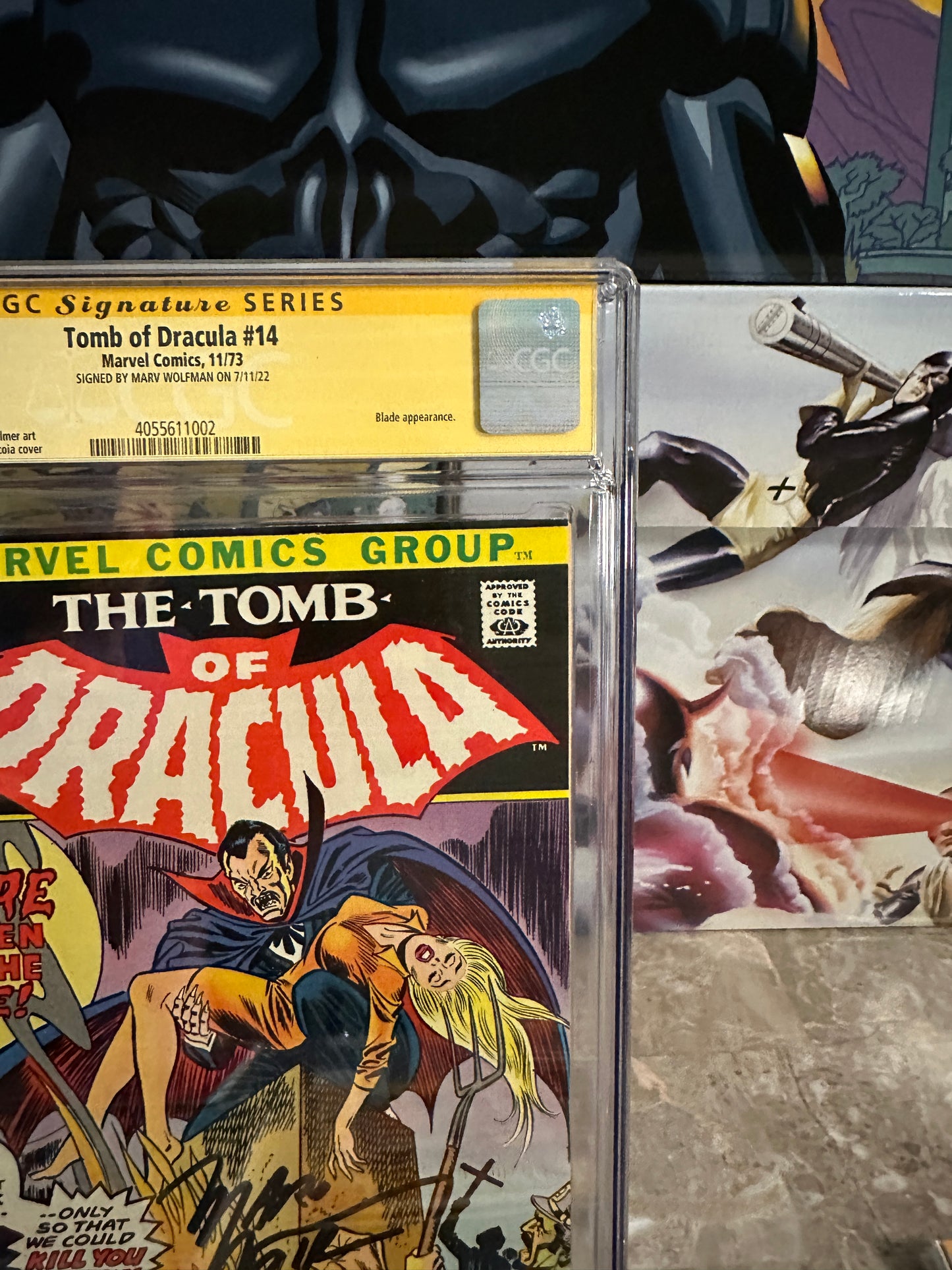Tomb of Dracula #14 CGC 9.4 WP SS Wolfman (1973 Marvel)