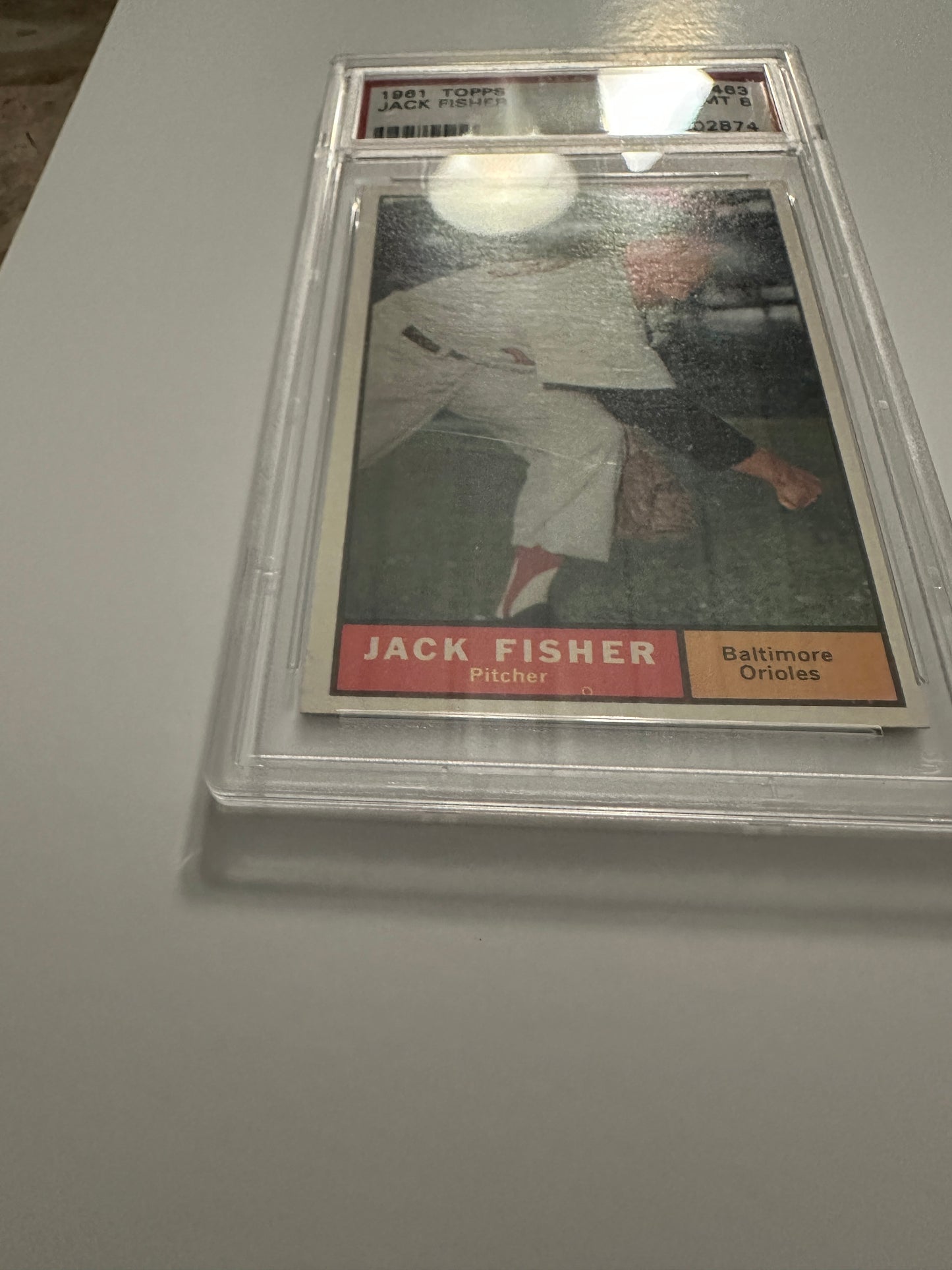 Jack Fisher #463 PSA Graded NM-MT 8 (1961 Topps)
