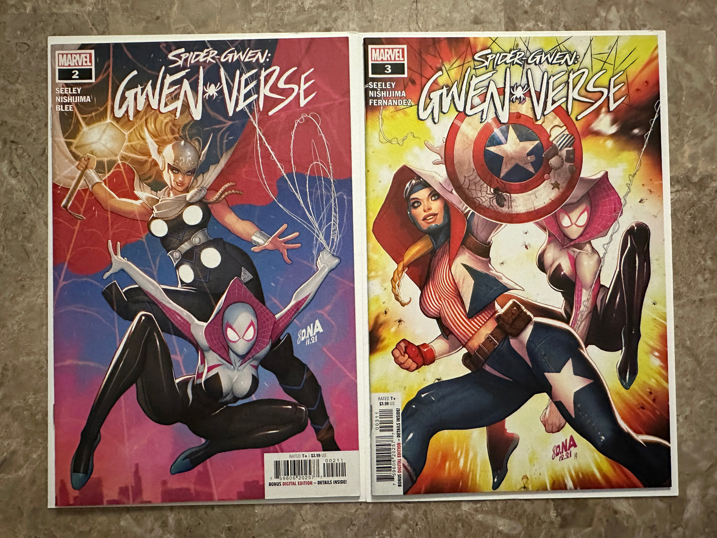 Spider-Gwen: Gwenverse #1-5 Full Set High Grade (2022) - 2 #1s