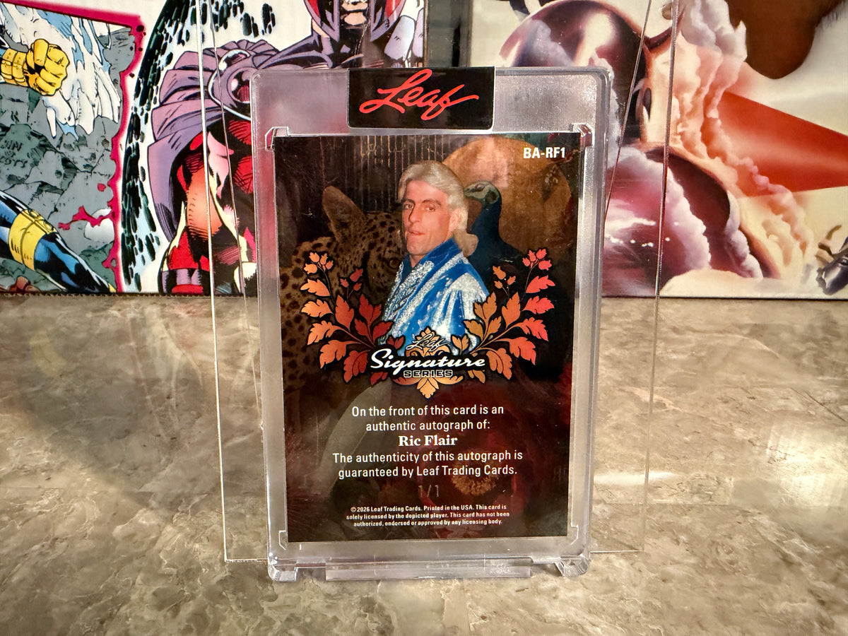 Ric Flair 2026 Leaf Signature Series Base Auto White Crystal 1/1