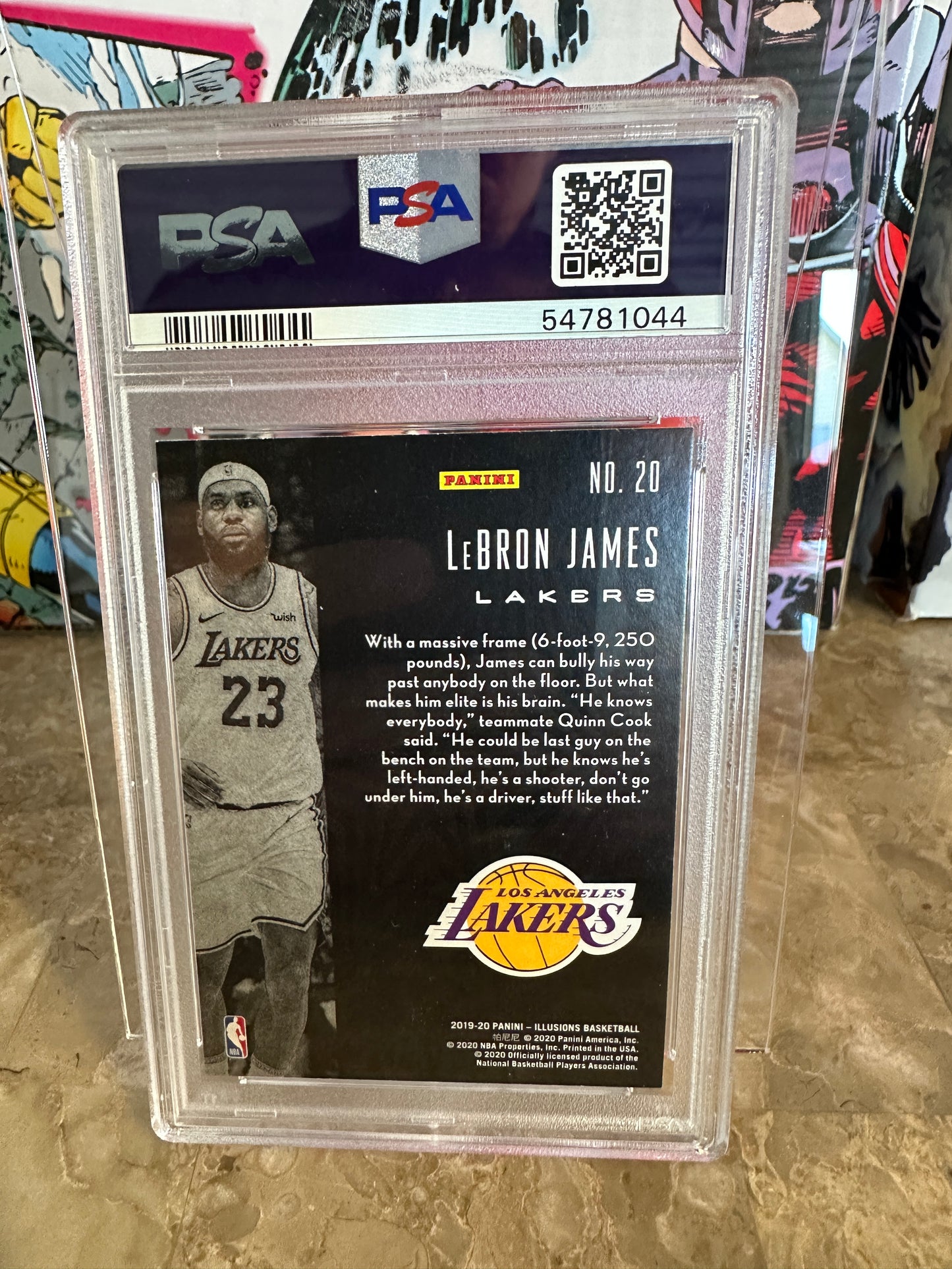 LeBron James #20 PSA 9 Mint (2019 Panini Illusions)