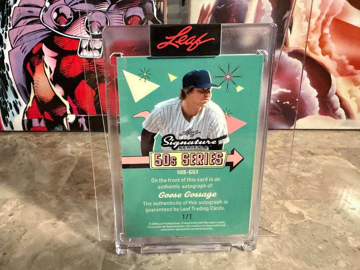 Goose Gossage 2026 Leaf Signature Series 50s Series Auto Silver 1/1