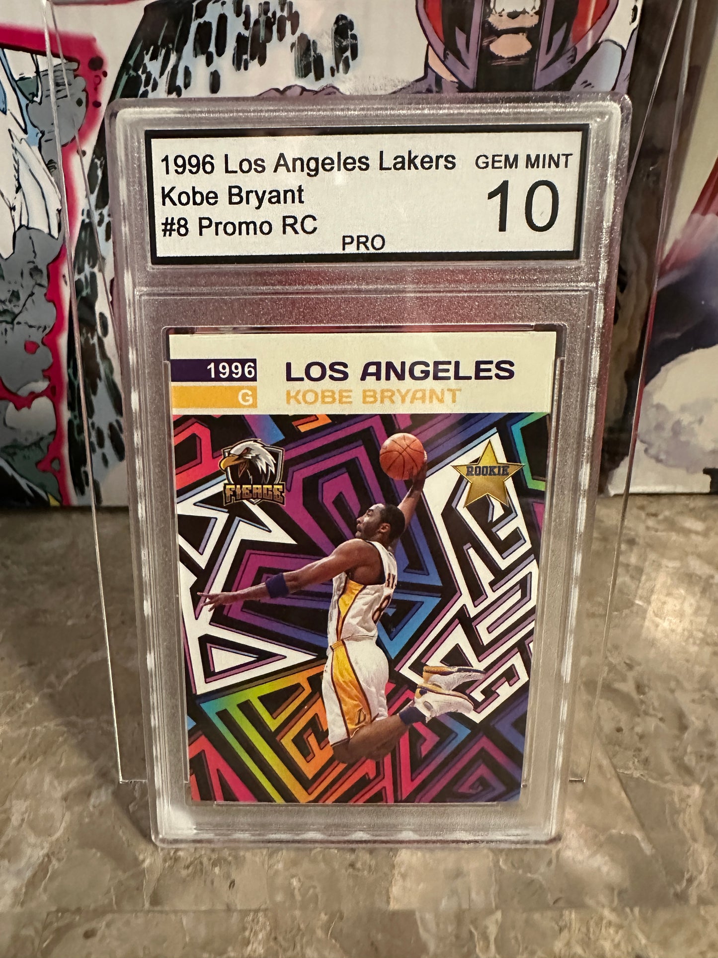 Kobe Bryant #8 Graded 10 Gem Mint (1996 L.A. Lakers) - Promo RC/Low Pop