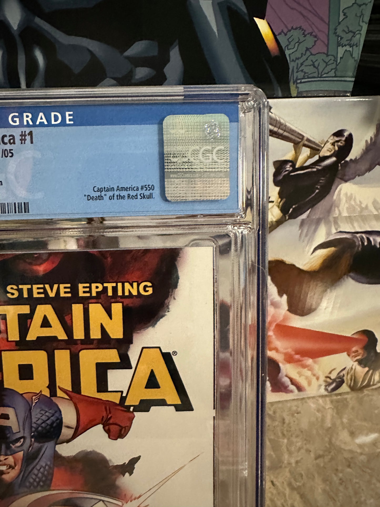 Captain America #1 CGC 9.6 WP Newsstand Edition (2005 Marvel)
