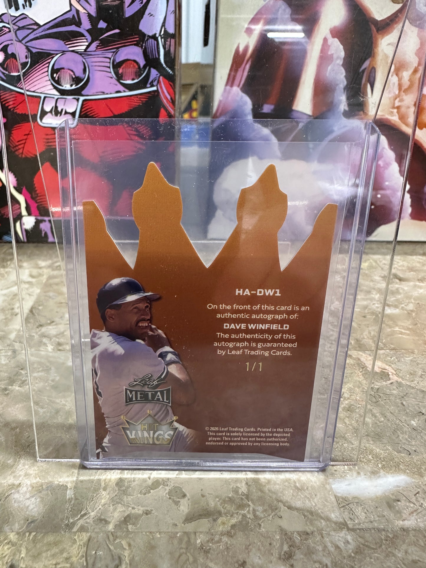 2026 Leaf Metal Dave Winfield HIT KINGS 1/1 Autograph - Padres HOF - HA-DW1