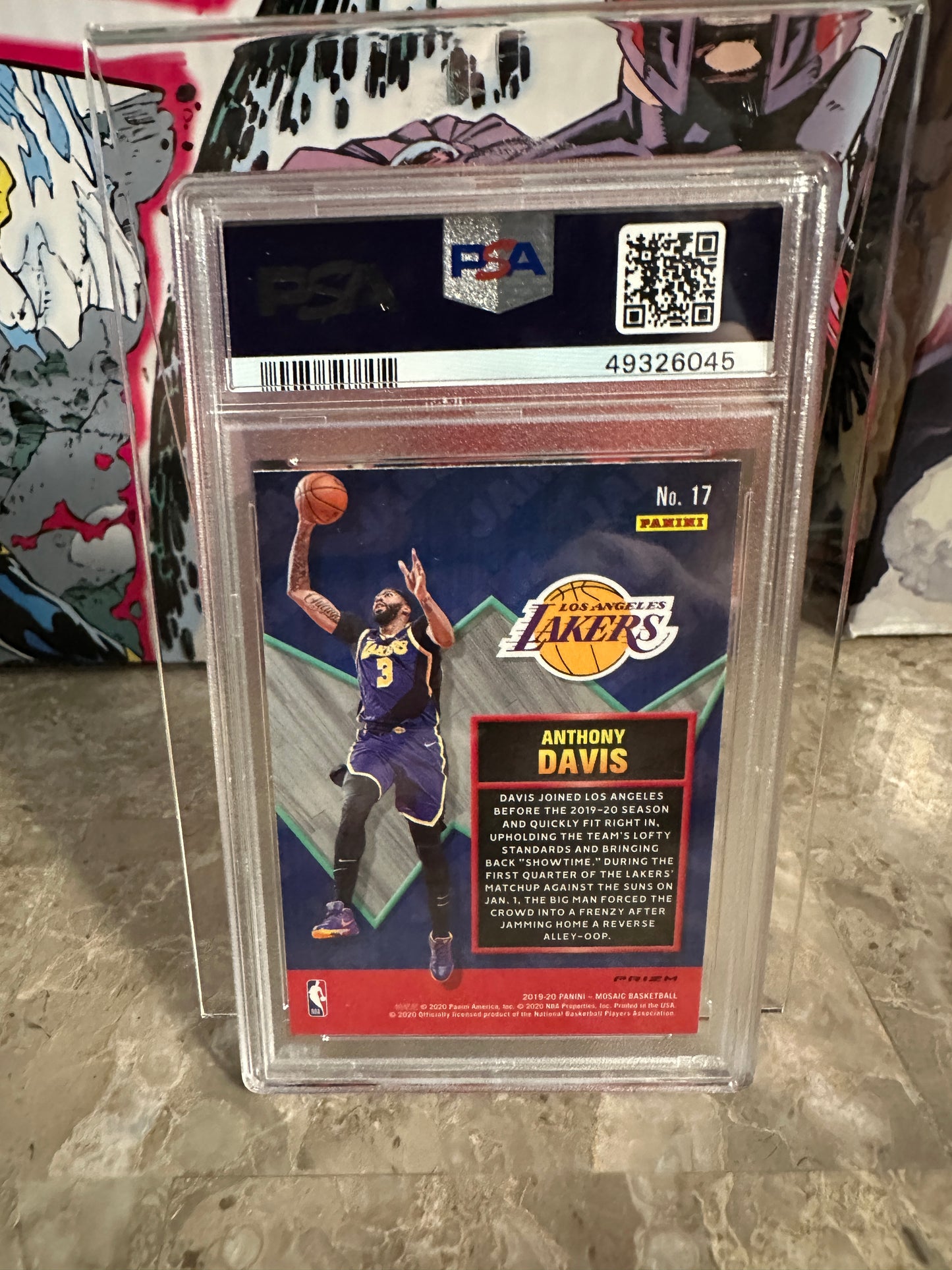 Anthony Davis #17 PSA 9 Mint (2019 Panini Mosaic) - Jam Masters Mosaic