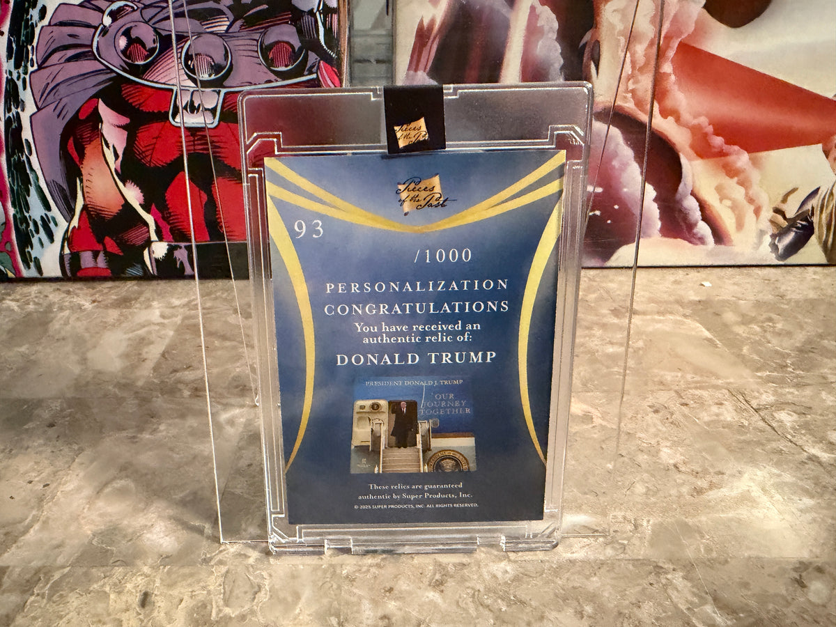 Donald Trump 2026 Pieces of the Past Personalization Jumbo Relic /1000 #93
