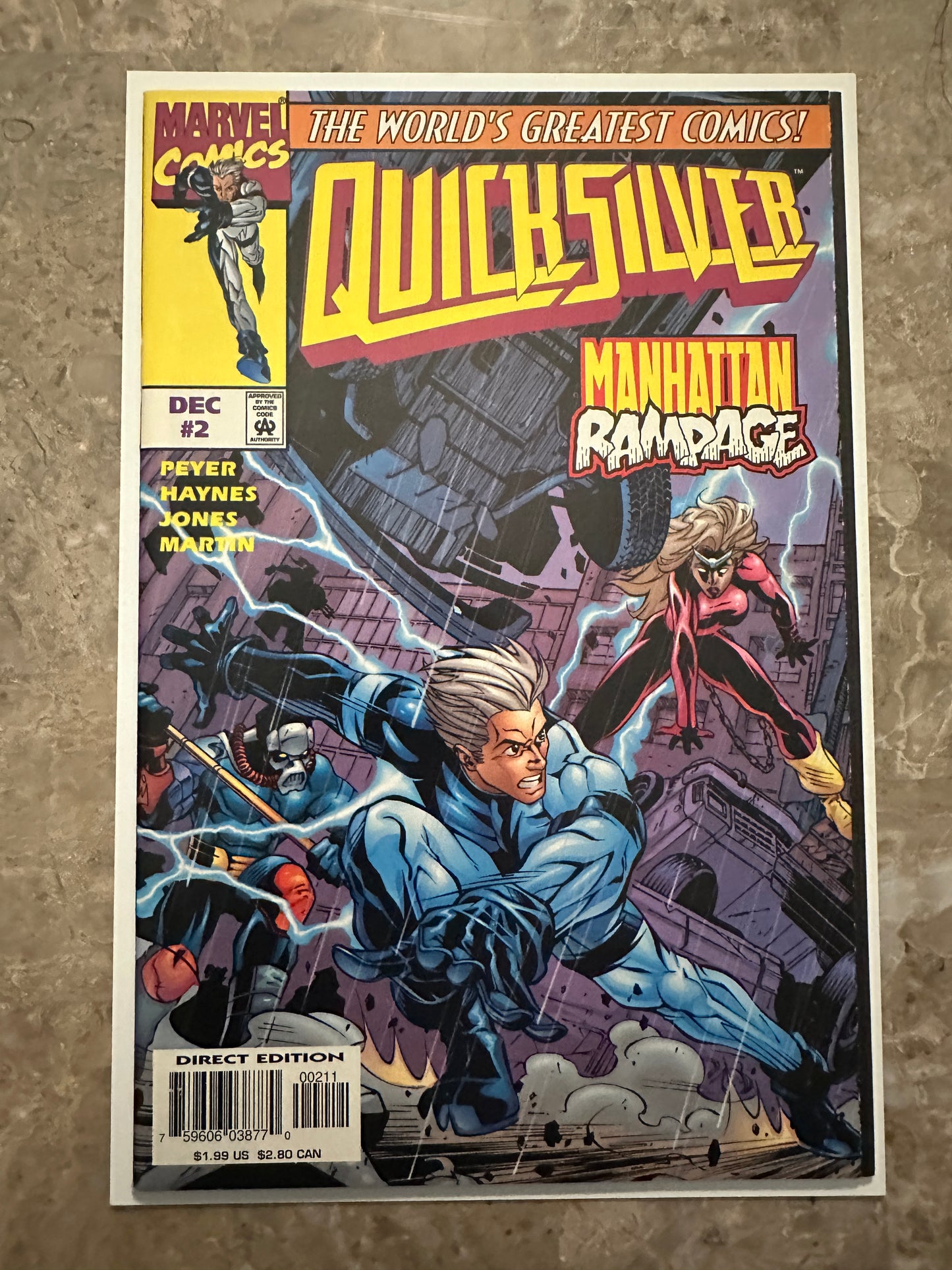 Quicksilver #1-7 High Grade (Marvel Comics 1997)