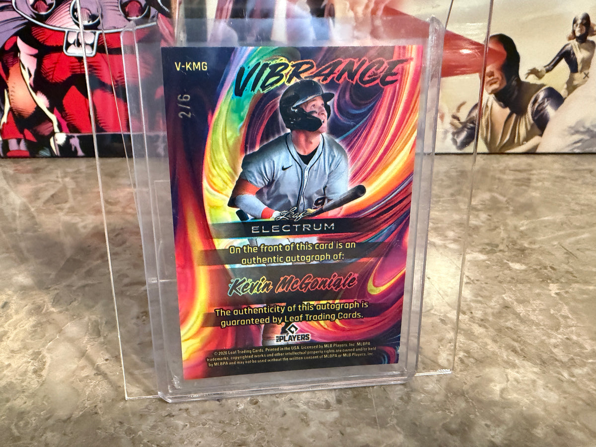 Kevin McGonigle 2026 Leaf Electrum Baseball Vibrance Auto Platinum 2/6