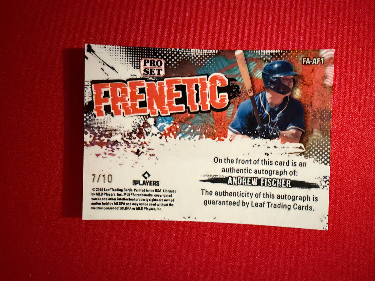 Andrew Fischer 2026 Leaf Pro Set Metal Baseball Frenetic Auto /10
