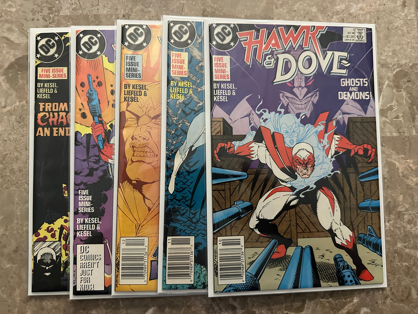Hawk and Dove #1-5 Full Set (DC 1988)