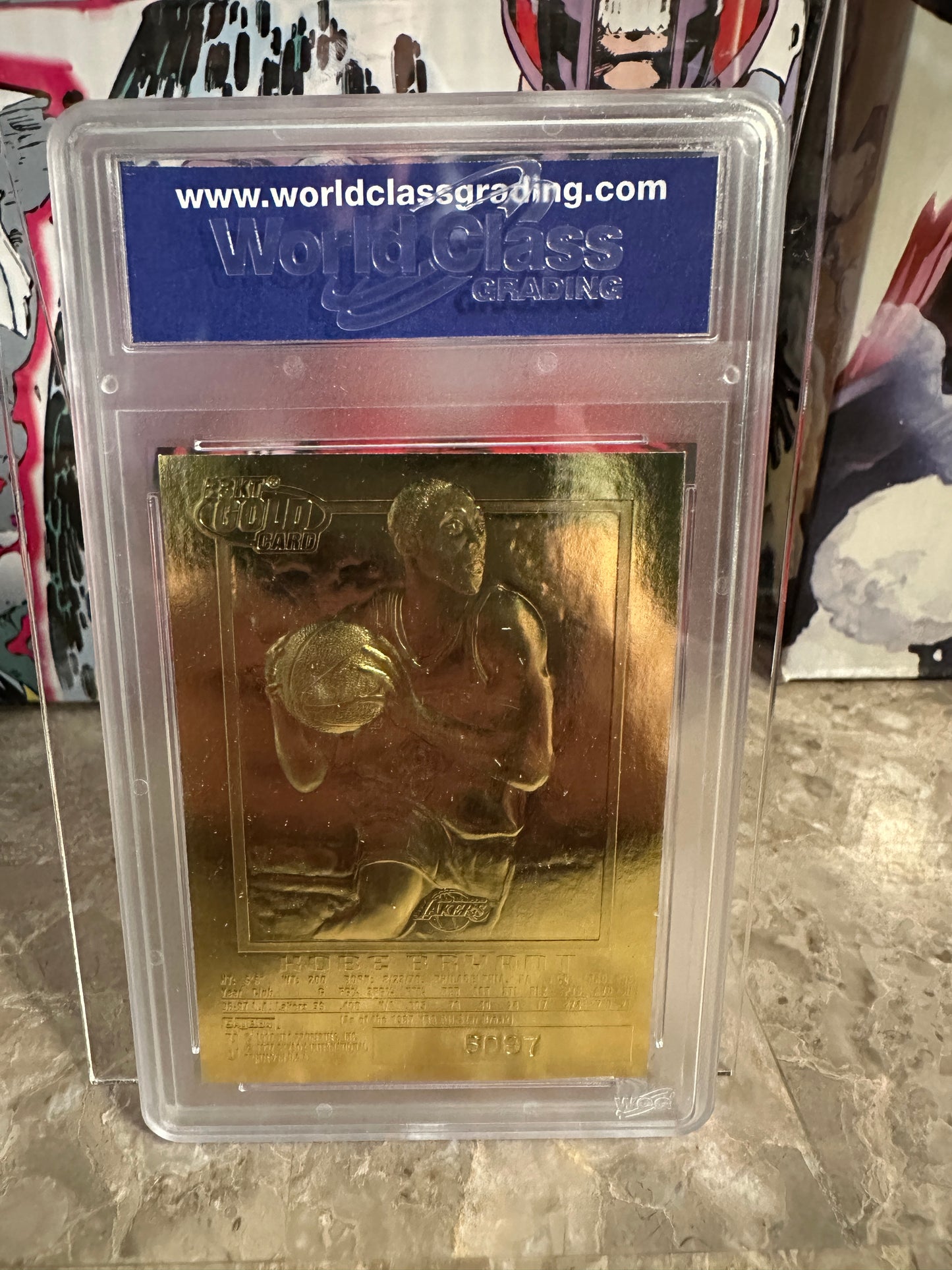 Kobe Bryant WCG 10 Gem Mint (1996-97 Skybox EX-2000) - 23KT Gold Sky