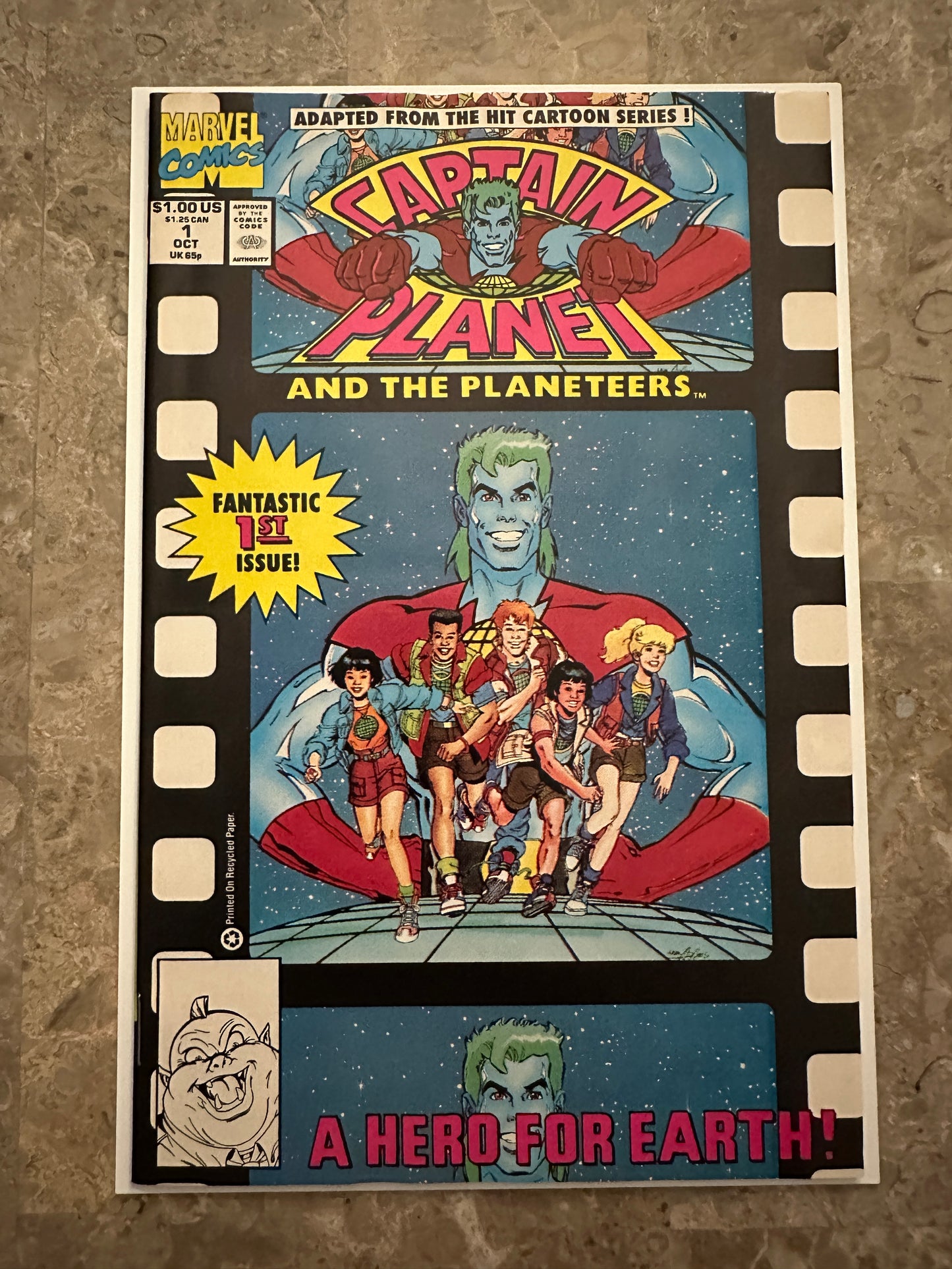 Captain Planet #1 FN 6.0 (Marvel 1991) - Appears VF