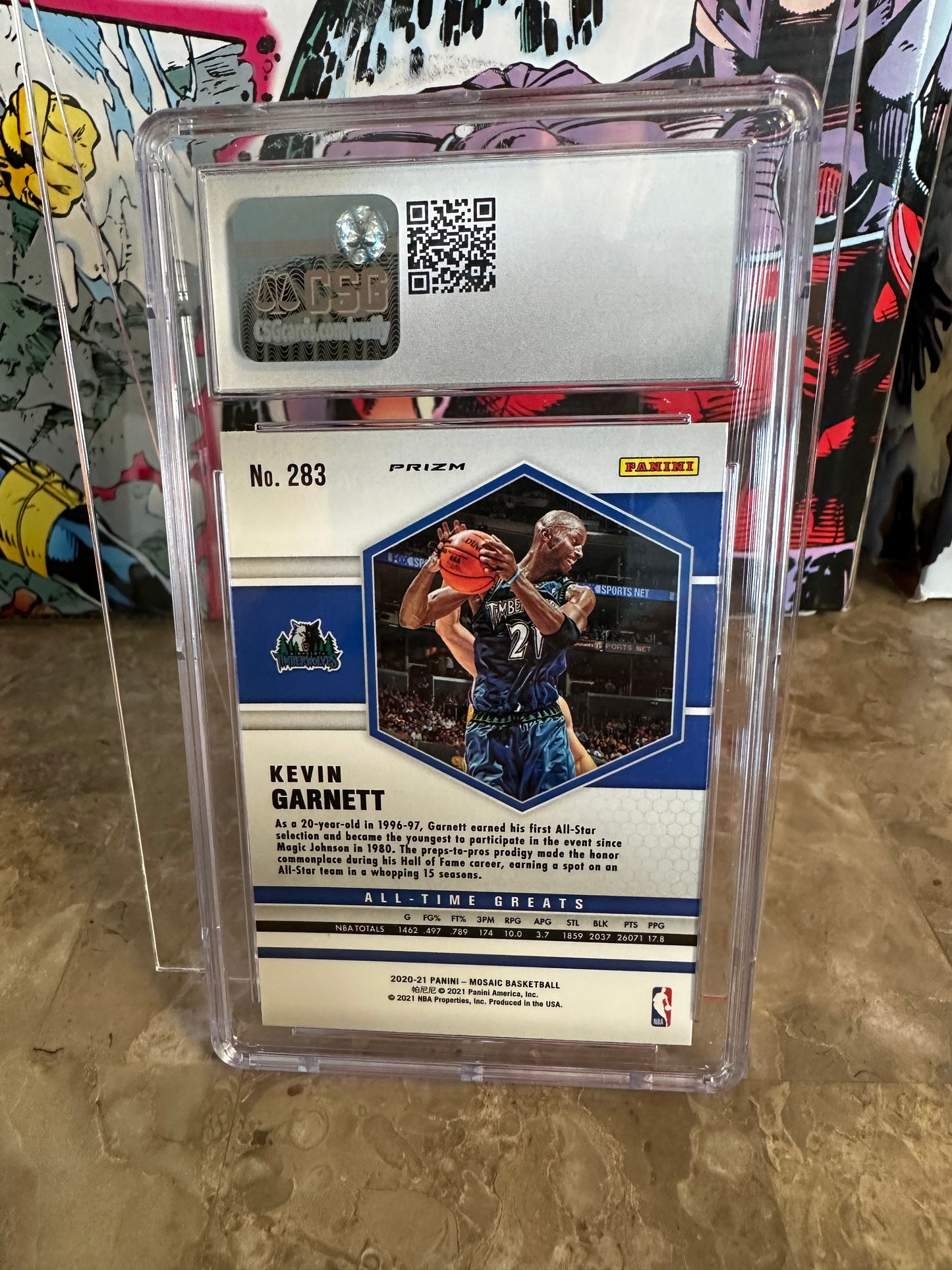 Kevin Garnett #283 CSG 10 (2019-20 Panini Mosaic) - Pink Camo