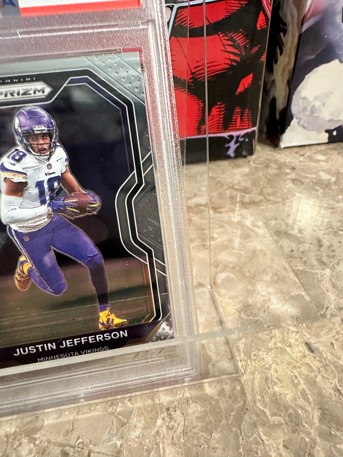 Justin Jefferson #398 PSA Mint 9.0 (2020 Panini Prizm)