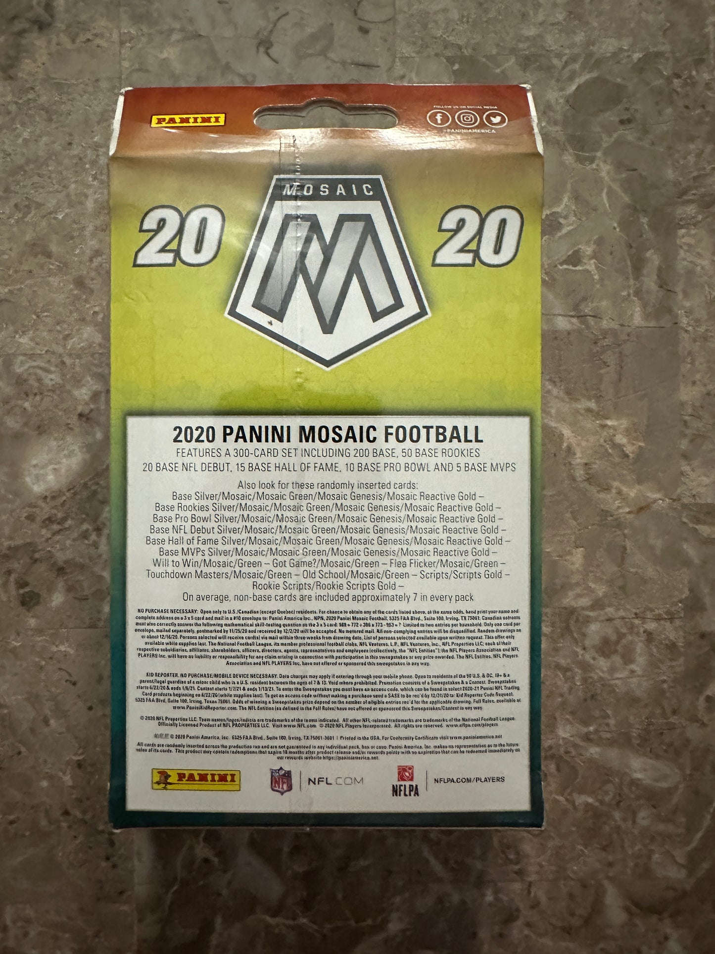 2020 Panini Mosaic Football Hanger Box - Factory Sealed