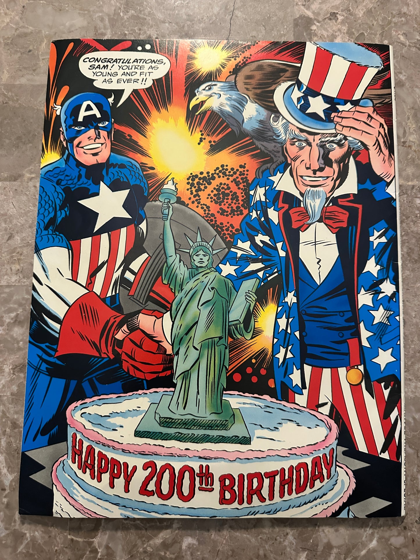 (Copy) Captain America's Bicentennial Battles FN 6.0 (1976 Marvel Treasury) - Unpressed