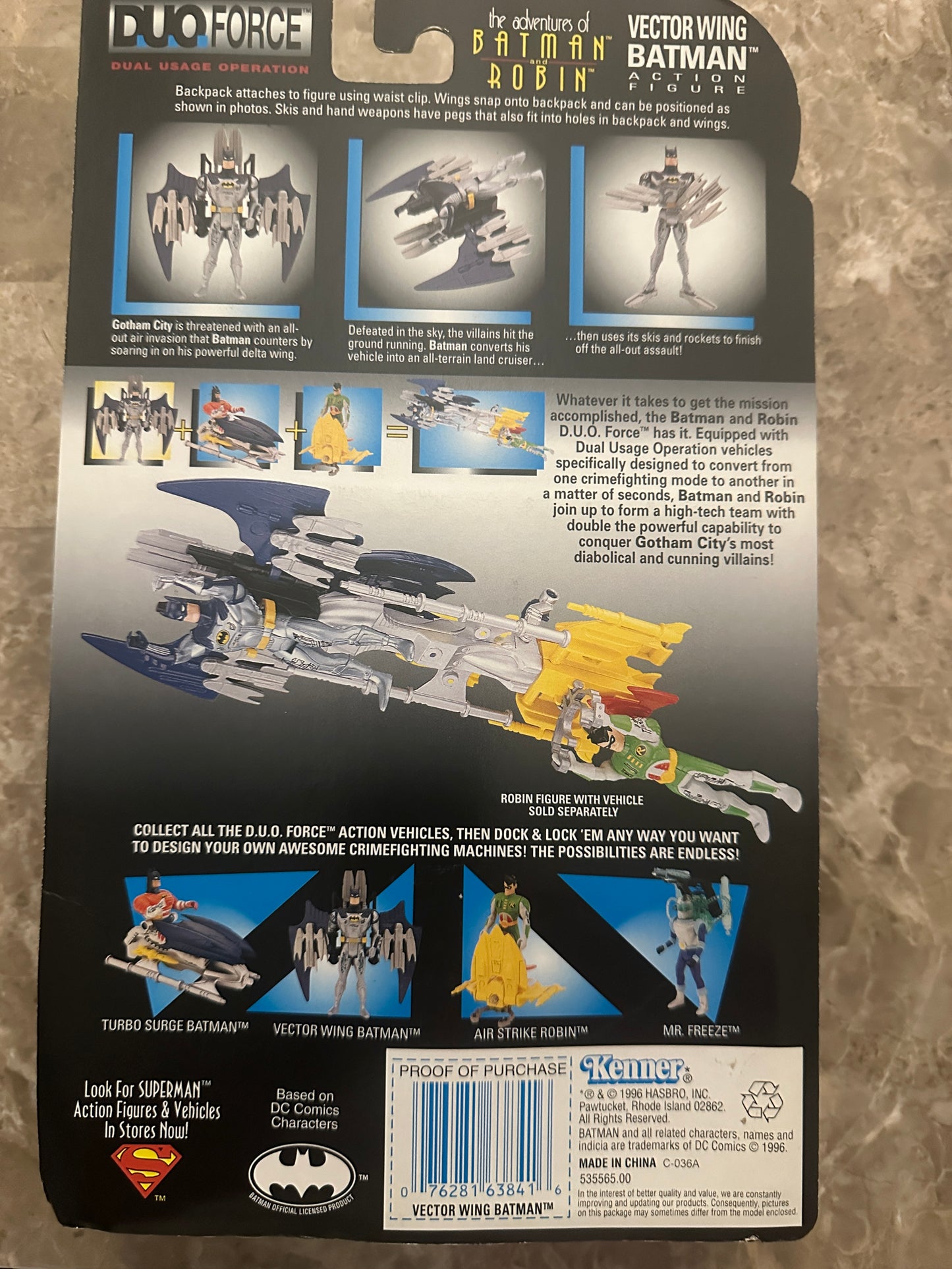 The Adventures of Batman & Robin Vector Wing Batman (Kenner) - New Sealed