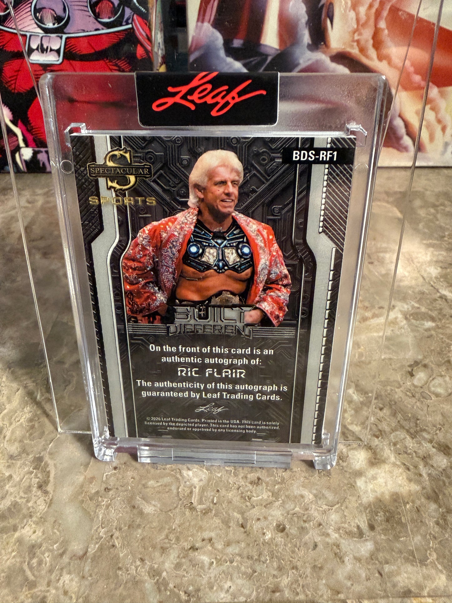 2026 Leaf Spectacular Built Different Ric Flair Auto Rainbow /3 Woooo