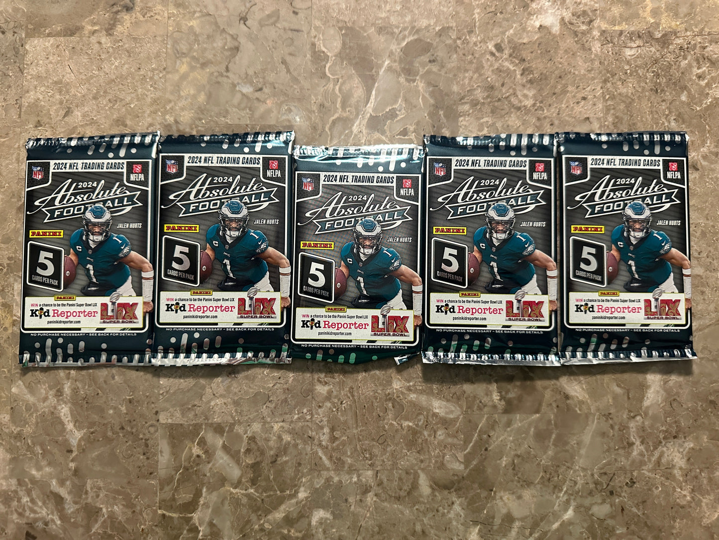 2024 Panini Absolute Football (5 Packs)