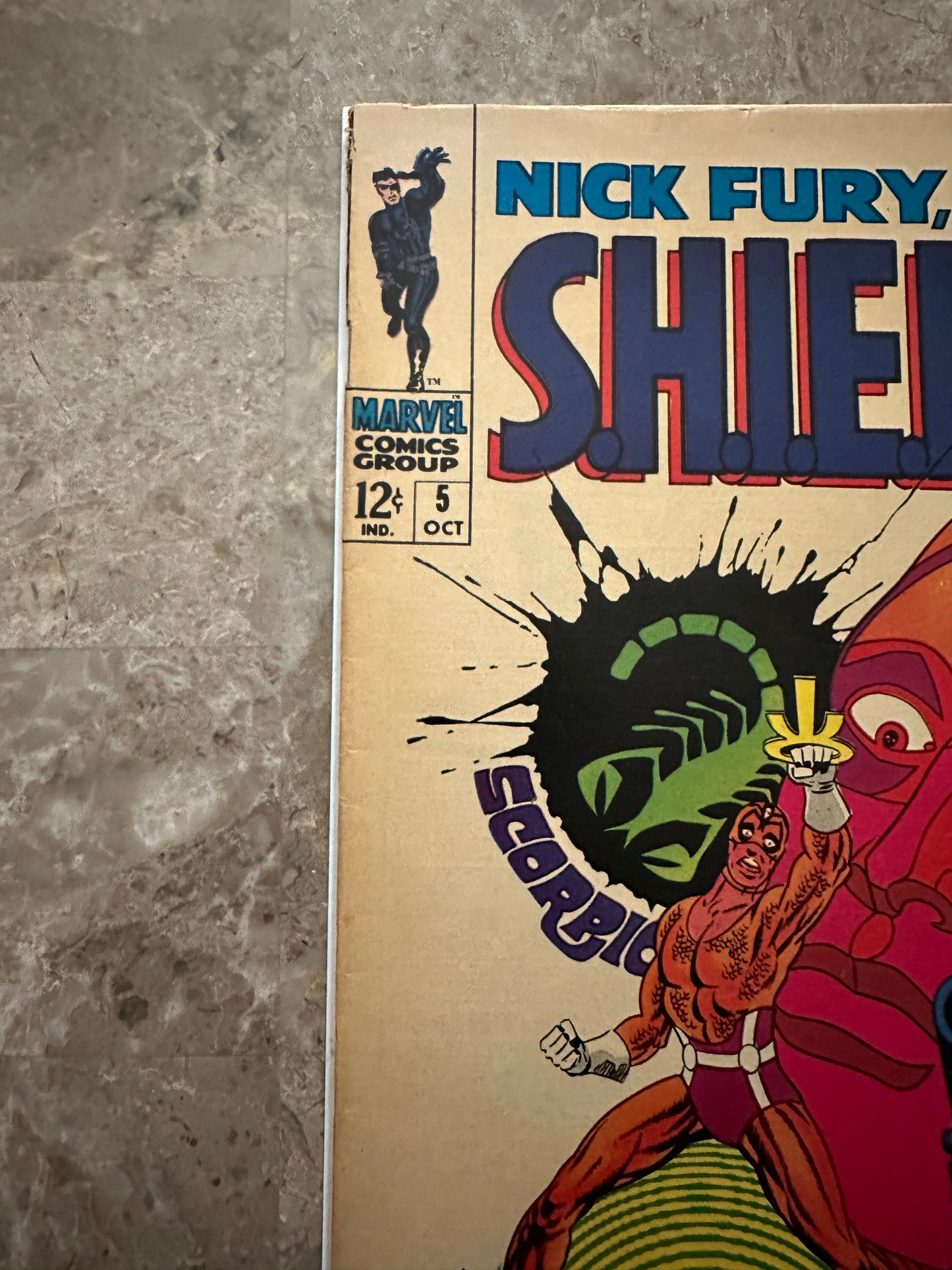 Nick Fury Agent of S.H.I.E.L.D #5 FN+ 6.5 (1968 Marvel) - Beautiful cope for grade
