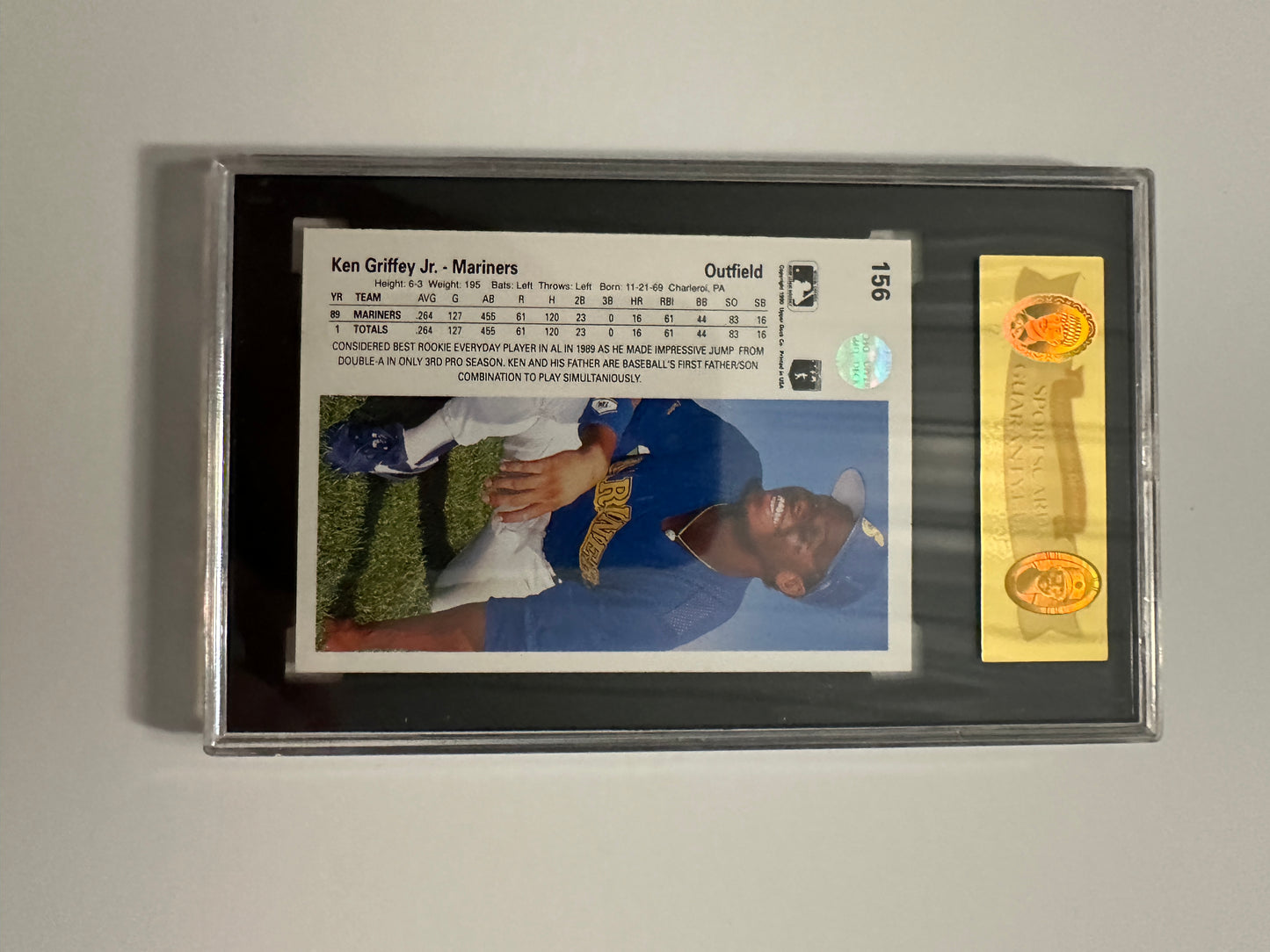 Ken Griffey Jr. #156 SGC/PSA Graded NM-MT+ 8.5 (1990 Upper Deck)