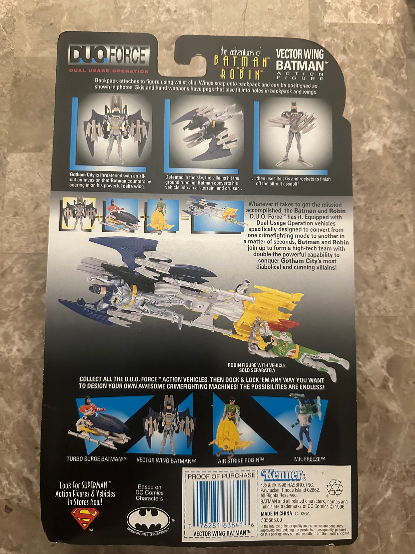 The Adventures of Batman & Robin Vector Wing Batman (Kenner) - New Sealed