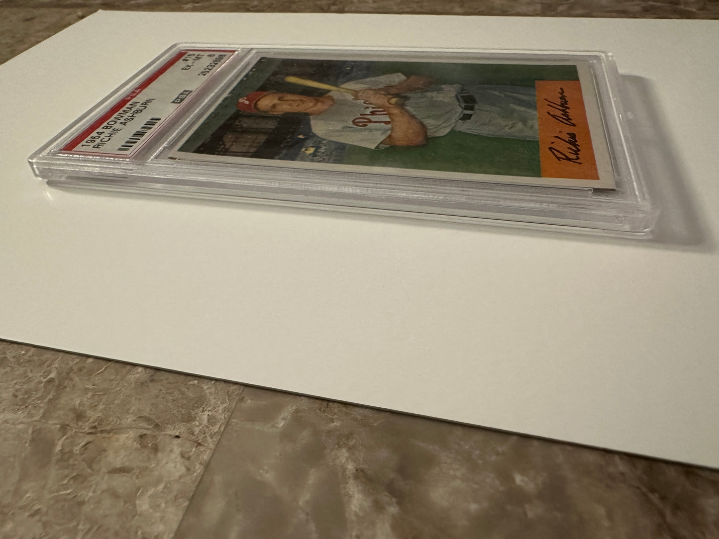 Richie Ashburn #15 PSA Graded EX-MT 6 (1954 Bowman)