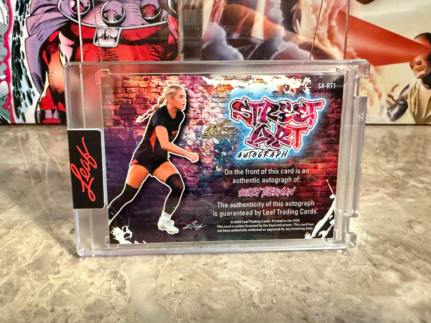 Riley Tiernan 2026 Leaf Art of Sport Street Art Auto Purple /10