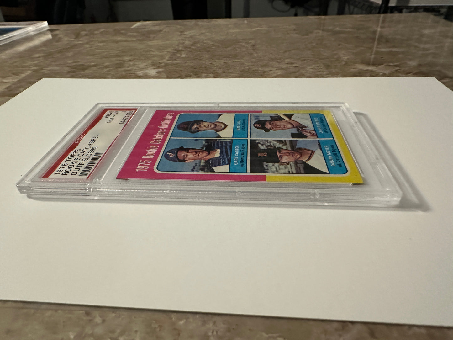 Rookie Catchers/Outfielders #620 PSA Graded NM-MT 8 (1975 Topps)