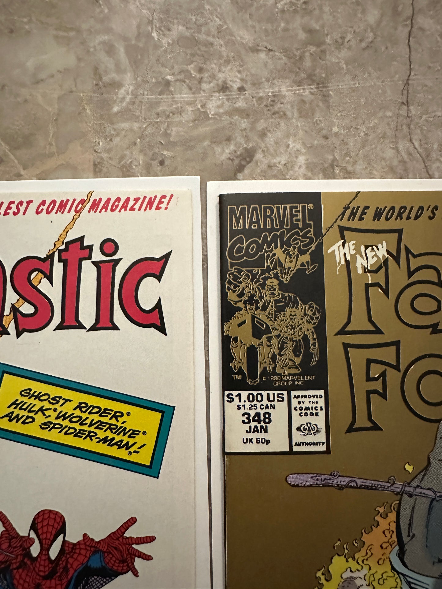 Fantastic Four #348 1st and 2nd Gold Print High Grade (1991 Marvel)