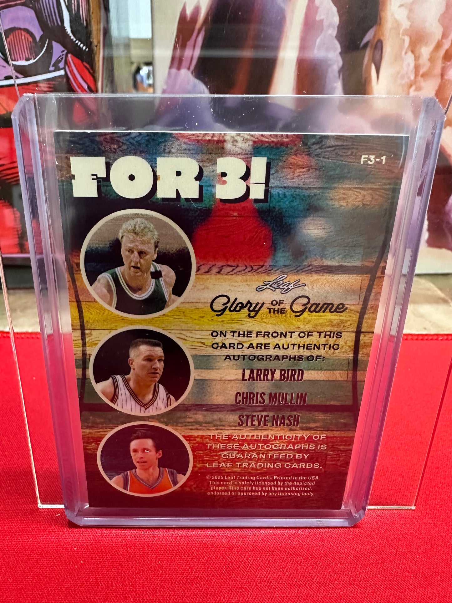Larry Bird Nash Mullin Triple Auto 2025 Leaf Glory of the Game For 3! /7 SP