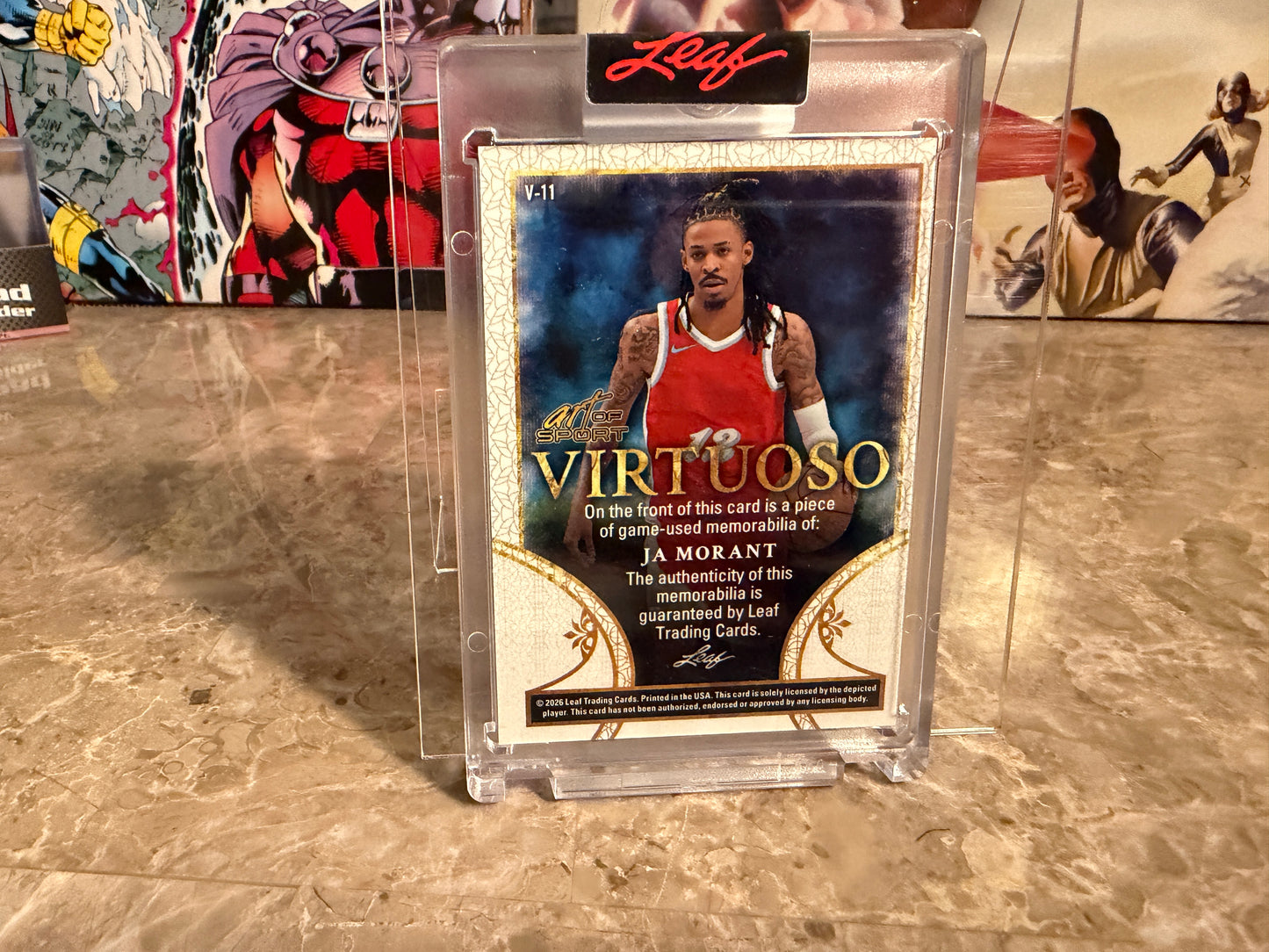 Ja Morant 2026 Leaf Art of Sport Virtuoso Patch Bronze /30