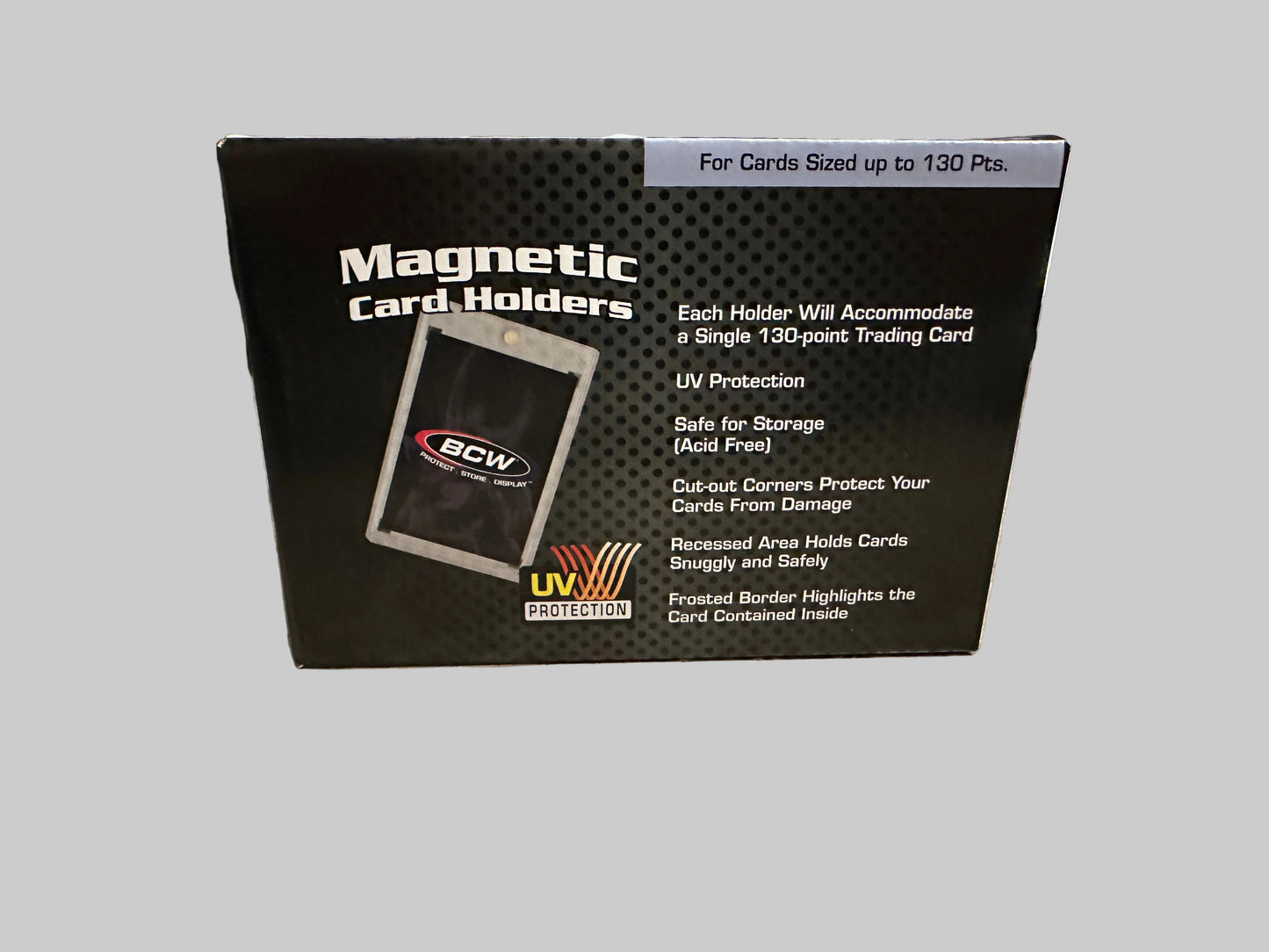 BCW 130pt Magnetic Card Holder Box (14 Holders)
