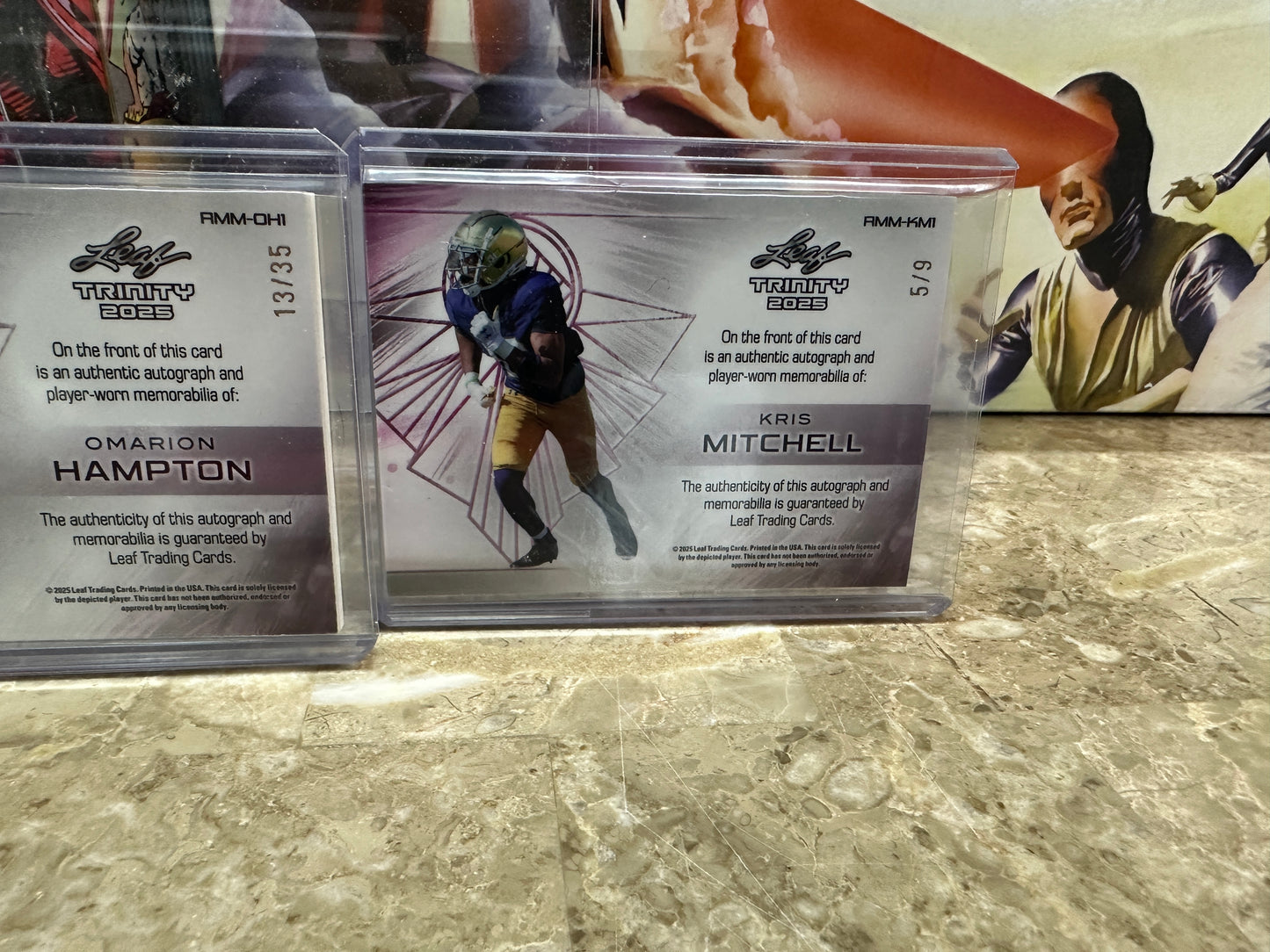 Omarion Hampton Mitchell Bhayshul Tuten McClellan RPA Lot 2025 Leaf Trinity RC
