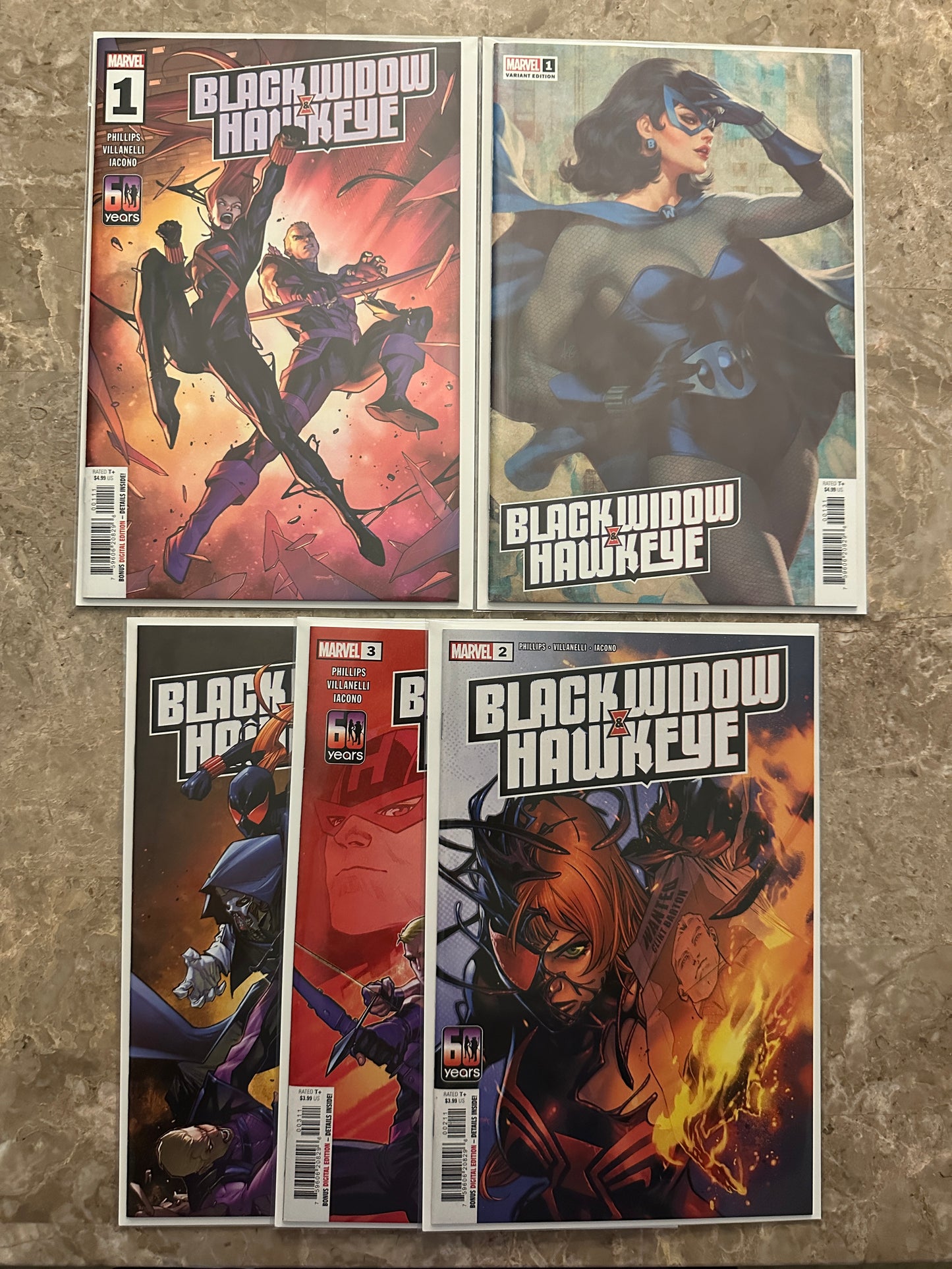 Black Widow and Hawkeye #1-4 Full Set High Grade (2024 Marvel) - Lau Variant