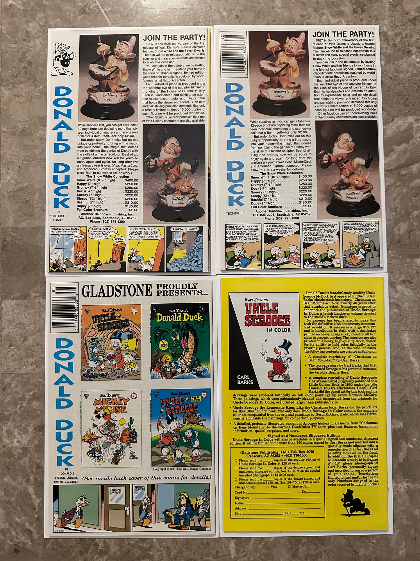 Uncle Scrooge Adventures #1-21 Higher Grade (Gladstone 1987)