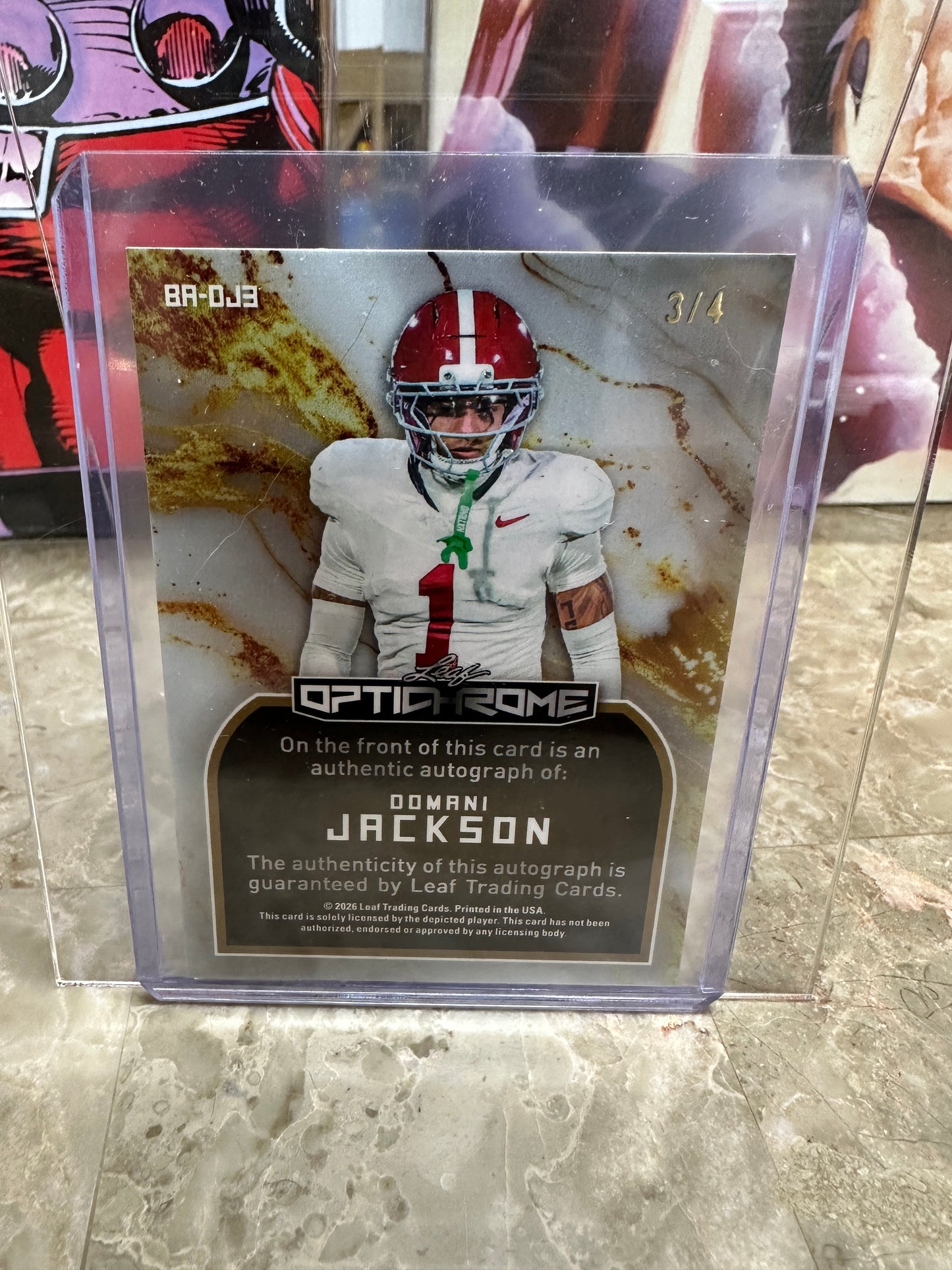 2026 Leaf Optichrome DOMANI JACKSON Red Shimmer AUTO /4 Packers RC
